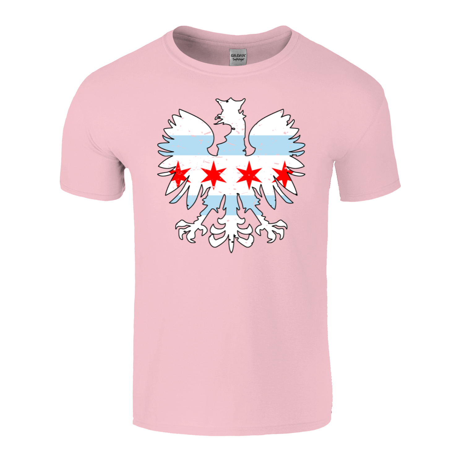 Chicago Flag Eagle T-Shirt