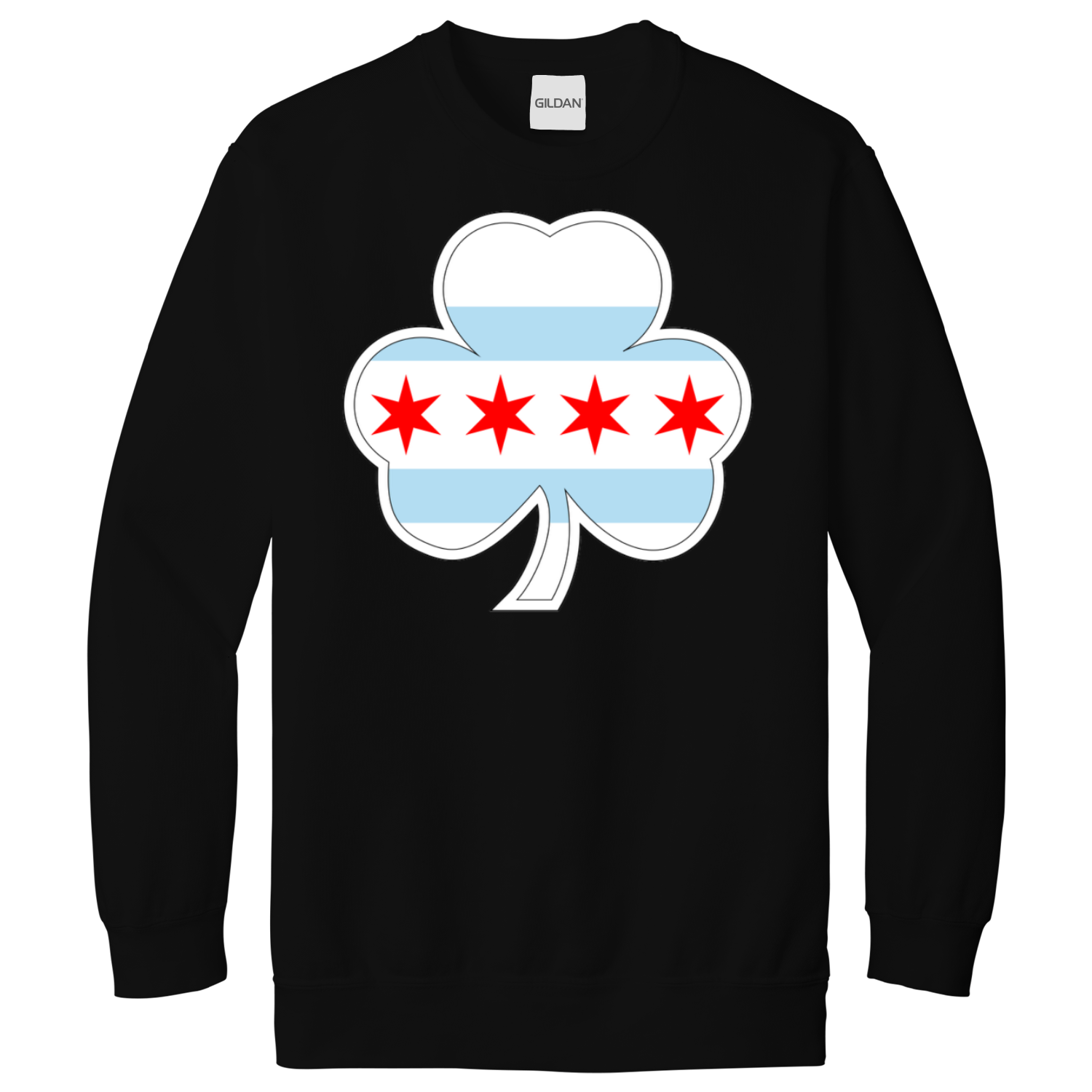 Chicago Flag St. Patty’s Shamrock Sweatshirt