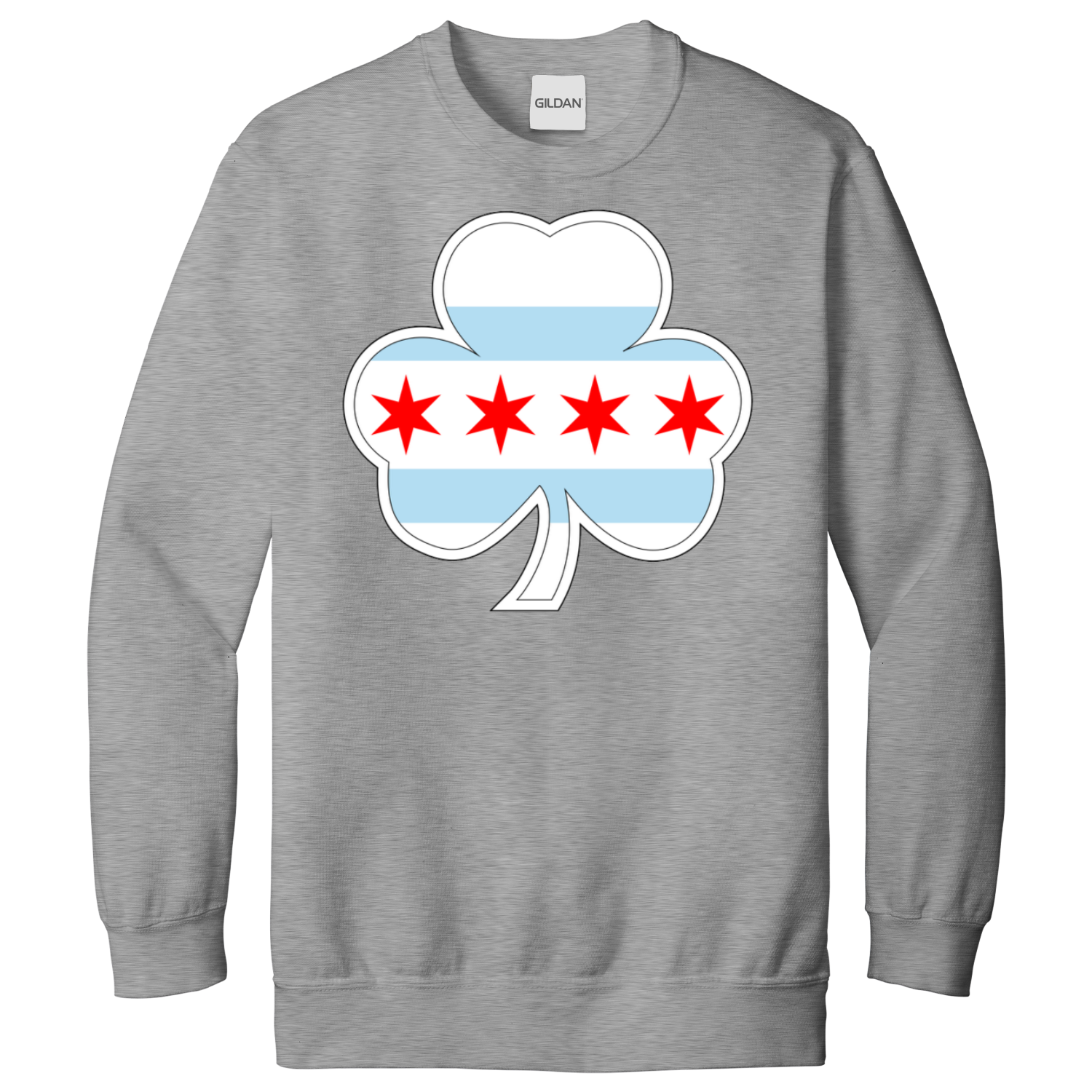 Chicago Flag St. Patty’s Shamrock Sweatshirt