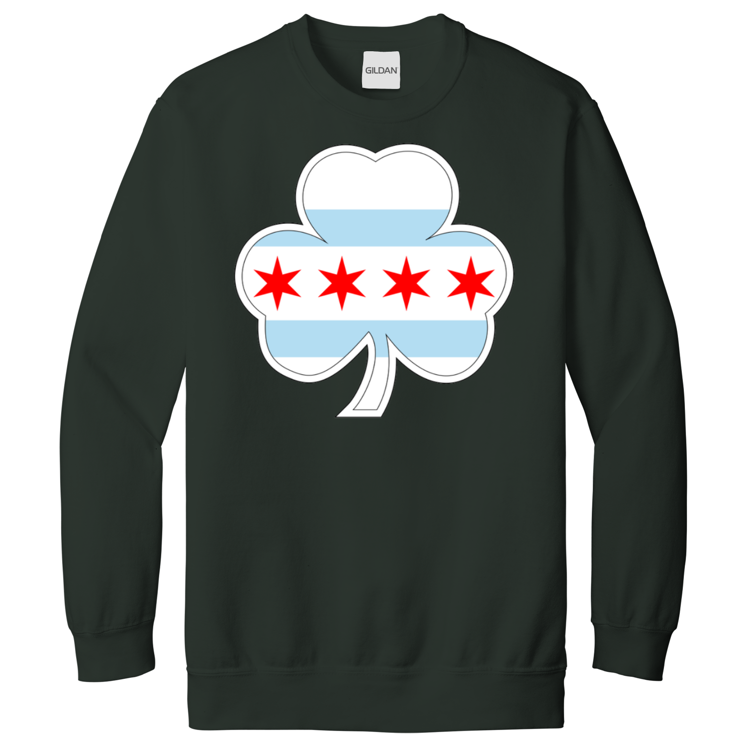 Chicago Flag St. Patty’s Shamrock Sweatshirt