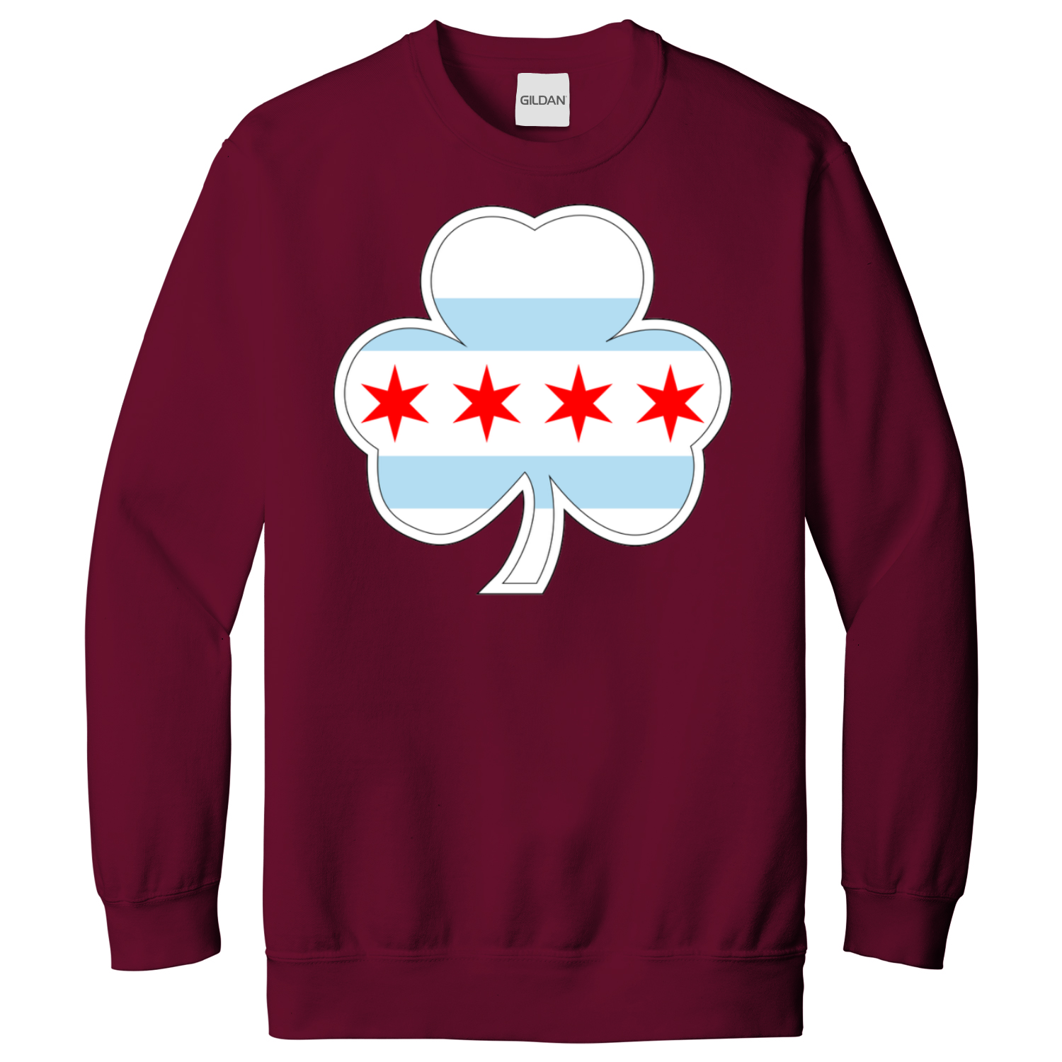 Chicago Flag St. Patty’s Shamrock Sweatshirt