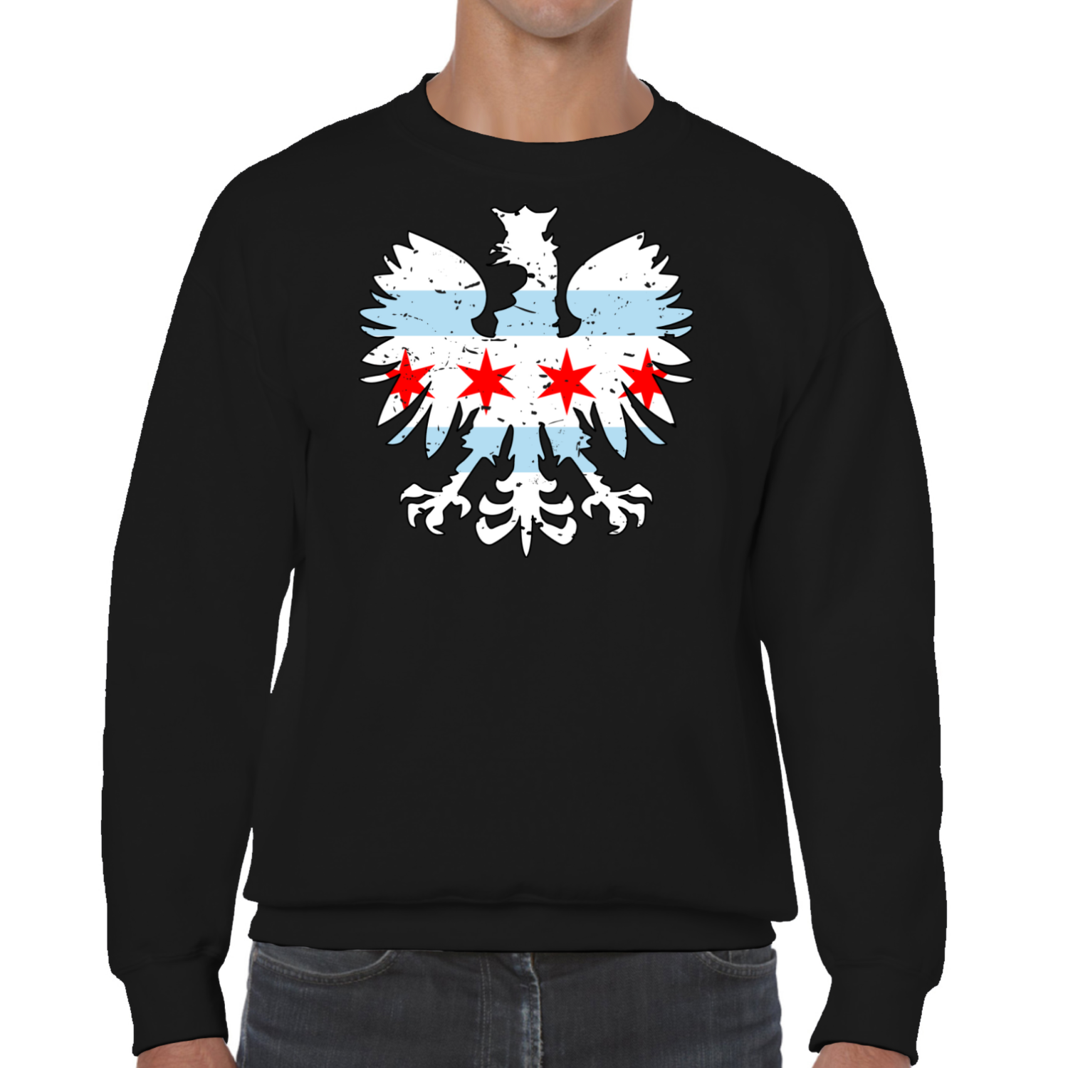 Chicago Flag Eagle Sweatshirt