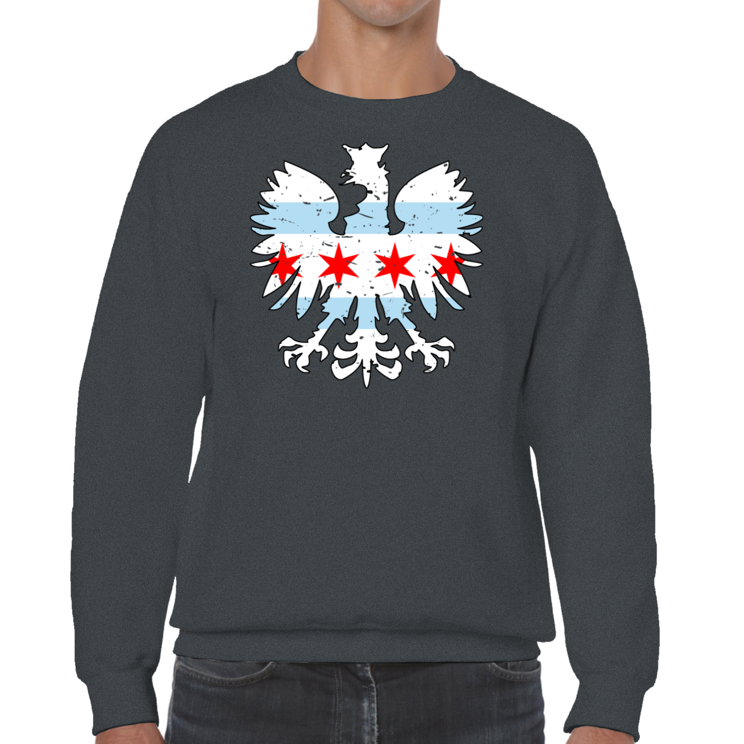 Chicago Flag Eagle Sweatshirt