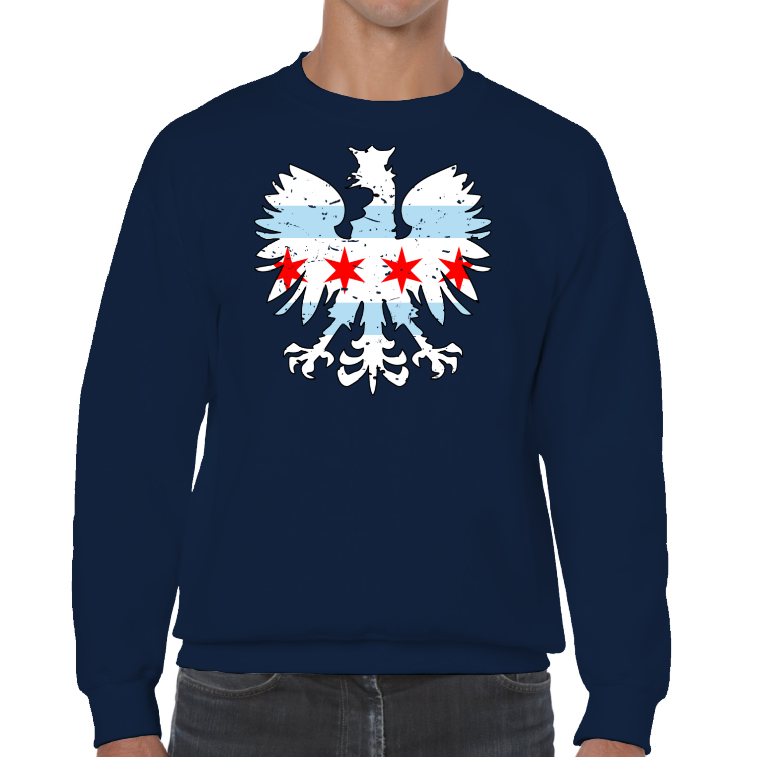 Chicago Flag Eagle Sweatshirt