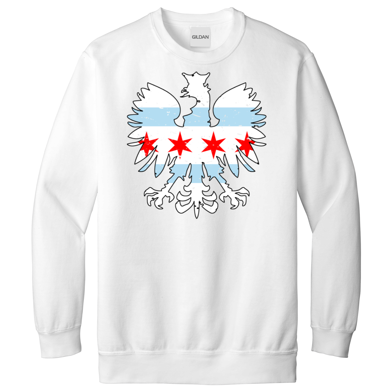 Chicago Flag Eagle Sweatshirt