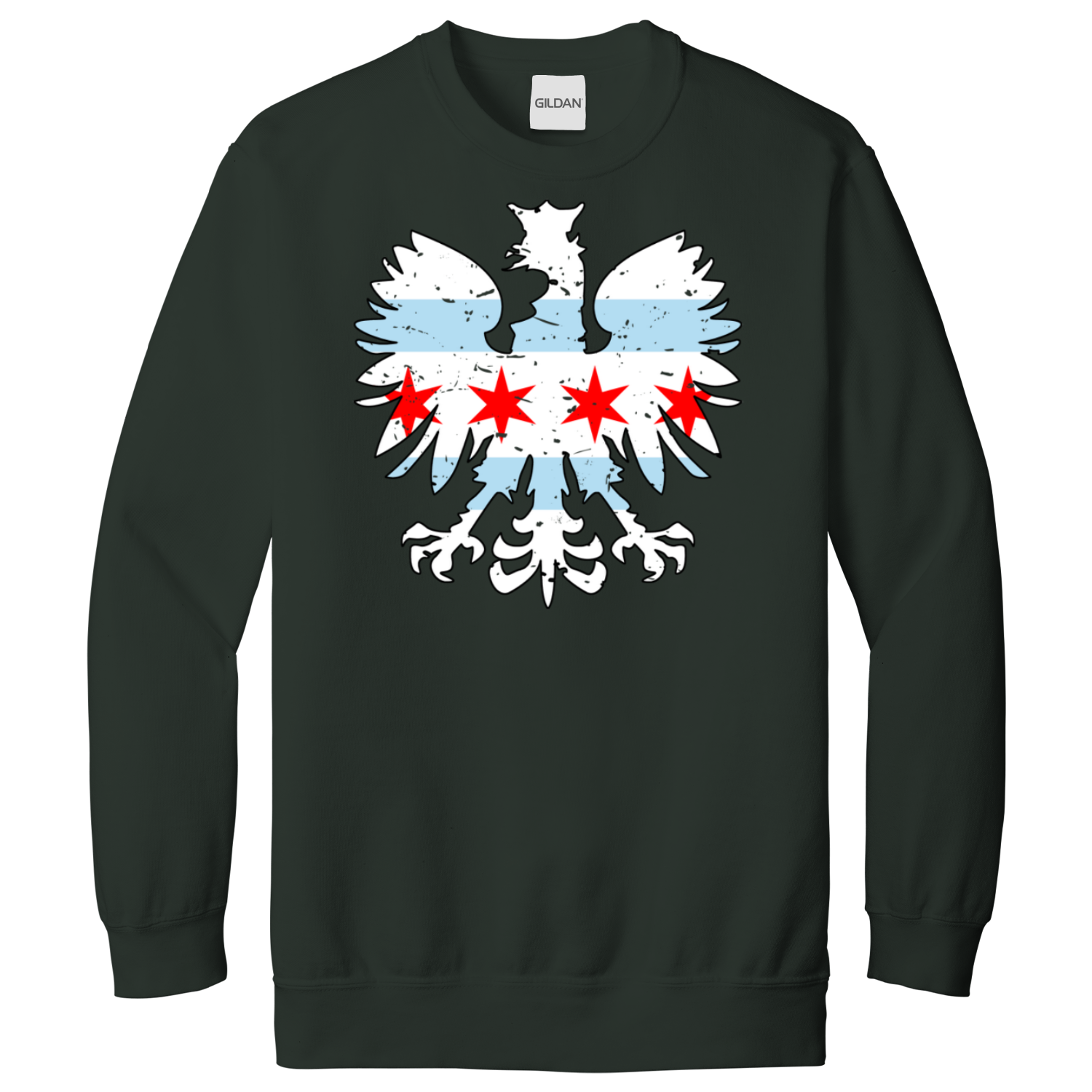 Chicago Flag Eagle Sweatshirt