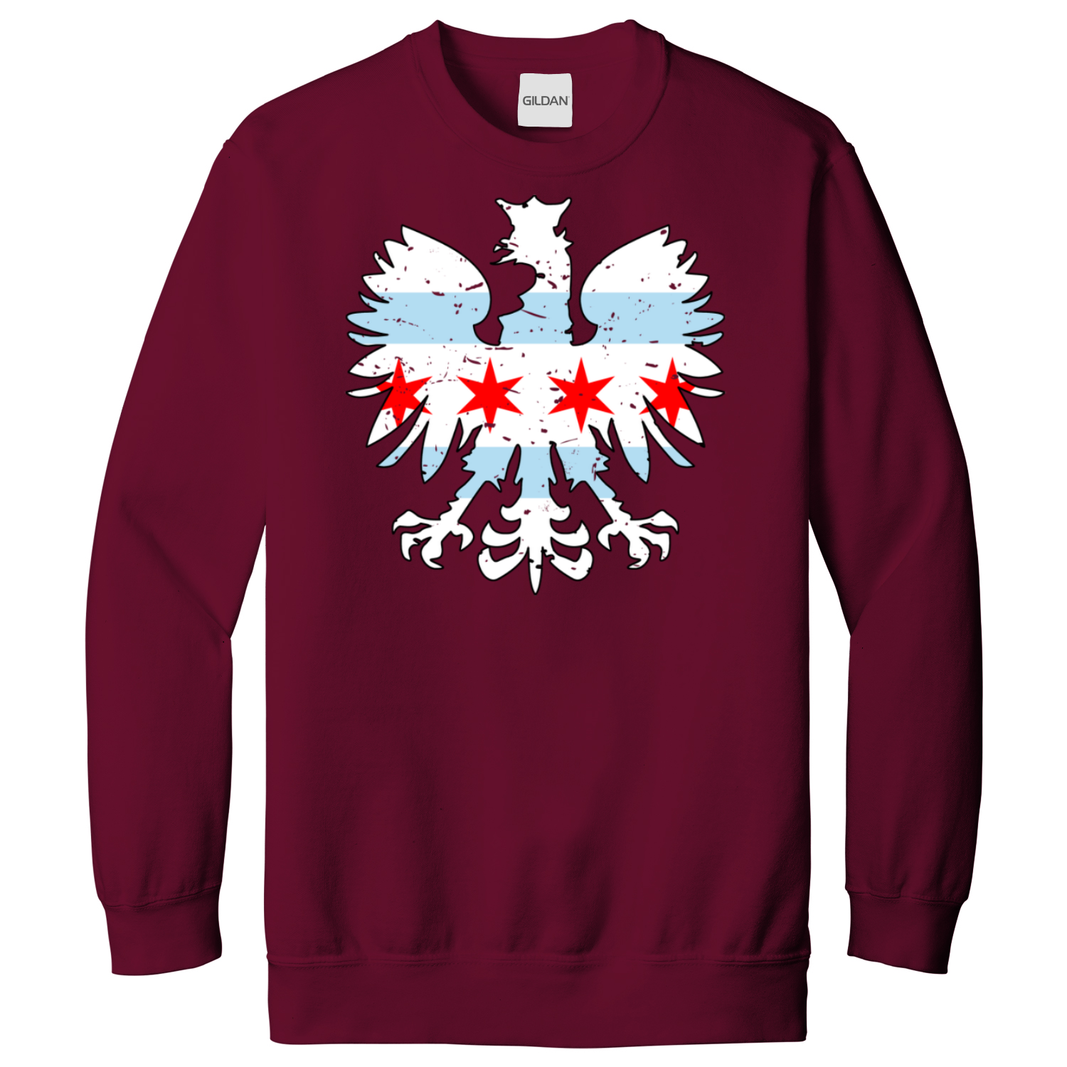 Chicago Flag Eagle Sweatshirt