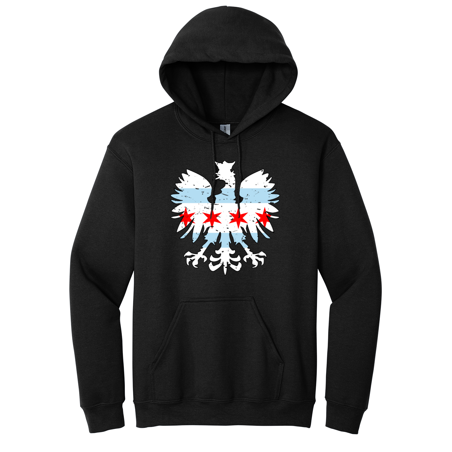 Chicago Flag Eagle Hoodie