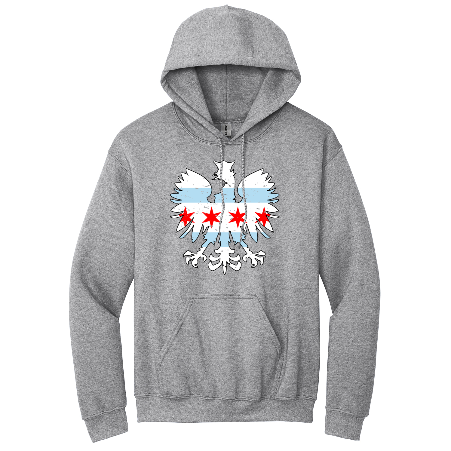 Chicago Flag Eagle Hoodie