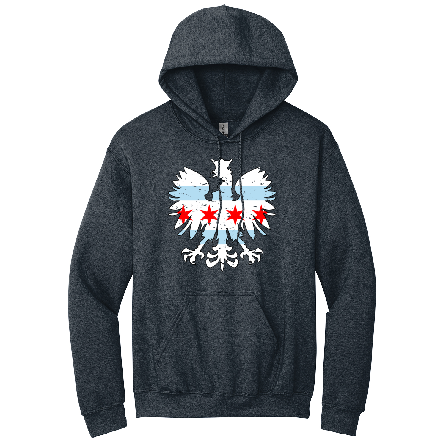 Chicago Flag Eagle Hoodie