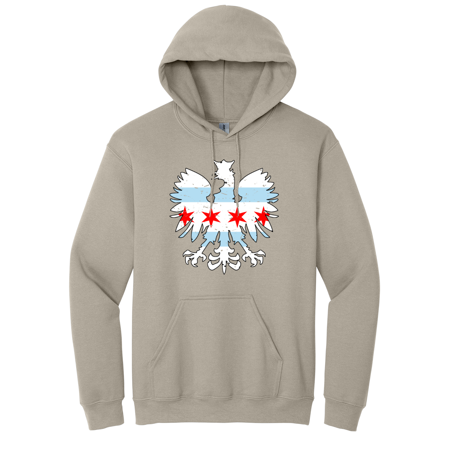 Chicago Flag Eagle Hoodie