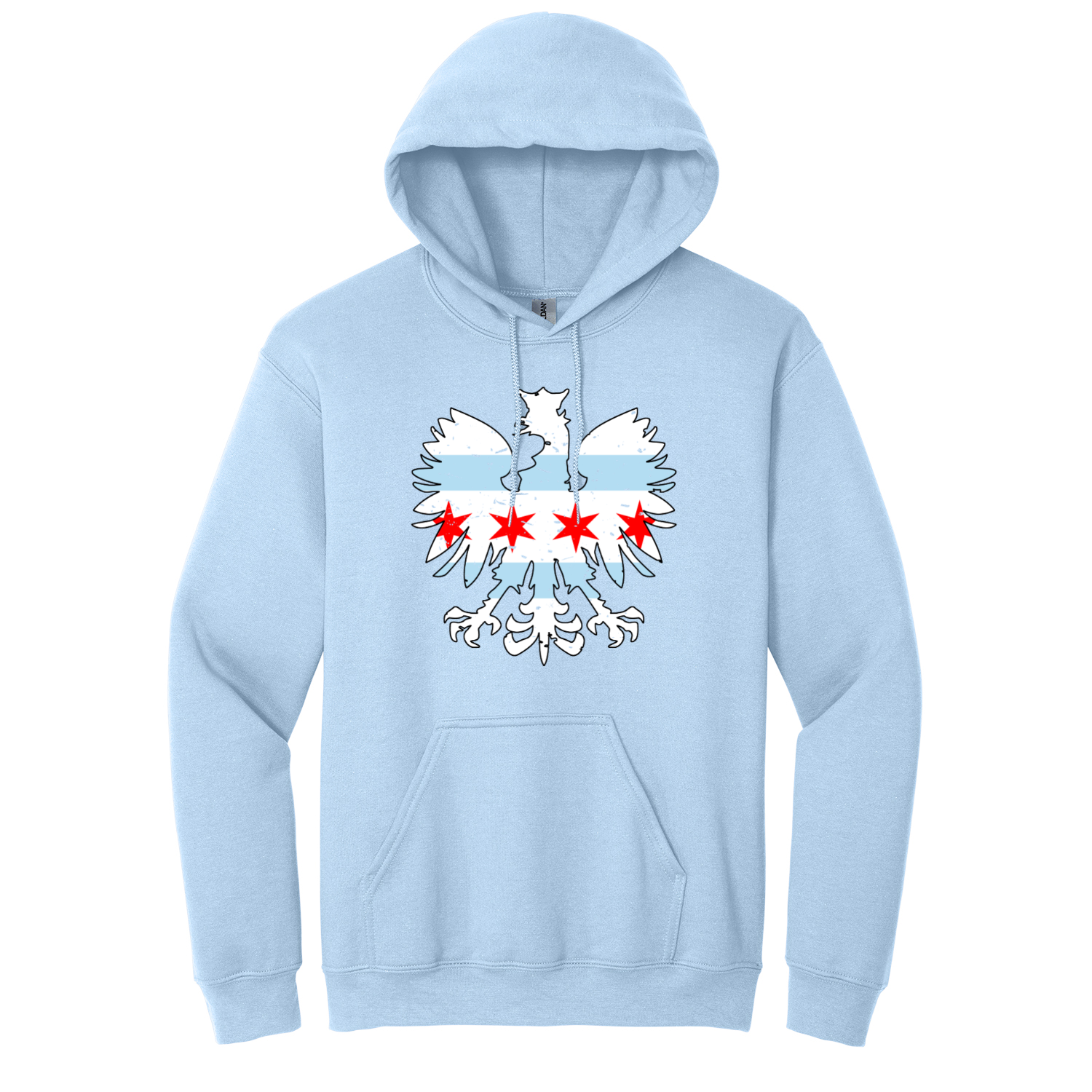 Chicago Flag Eagle Hoodie