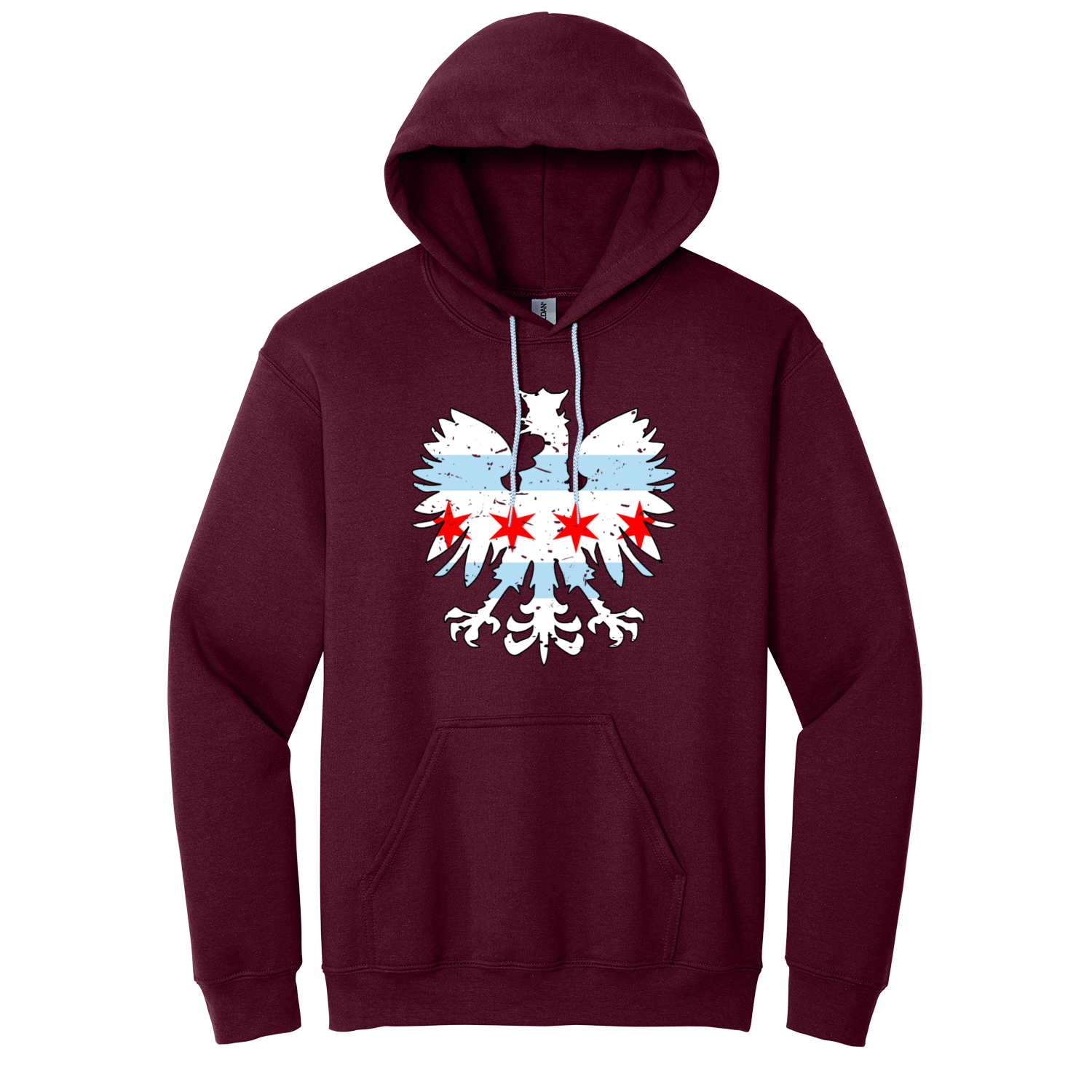 Chicago Flag Eagle Hoodie