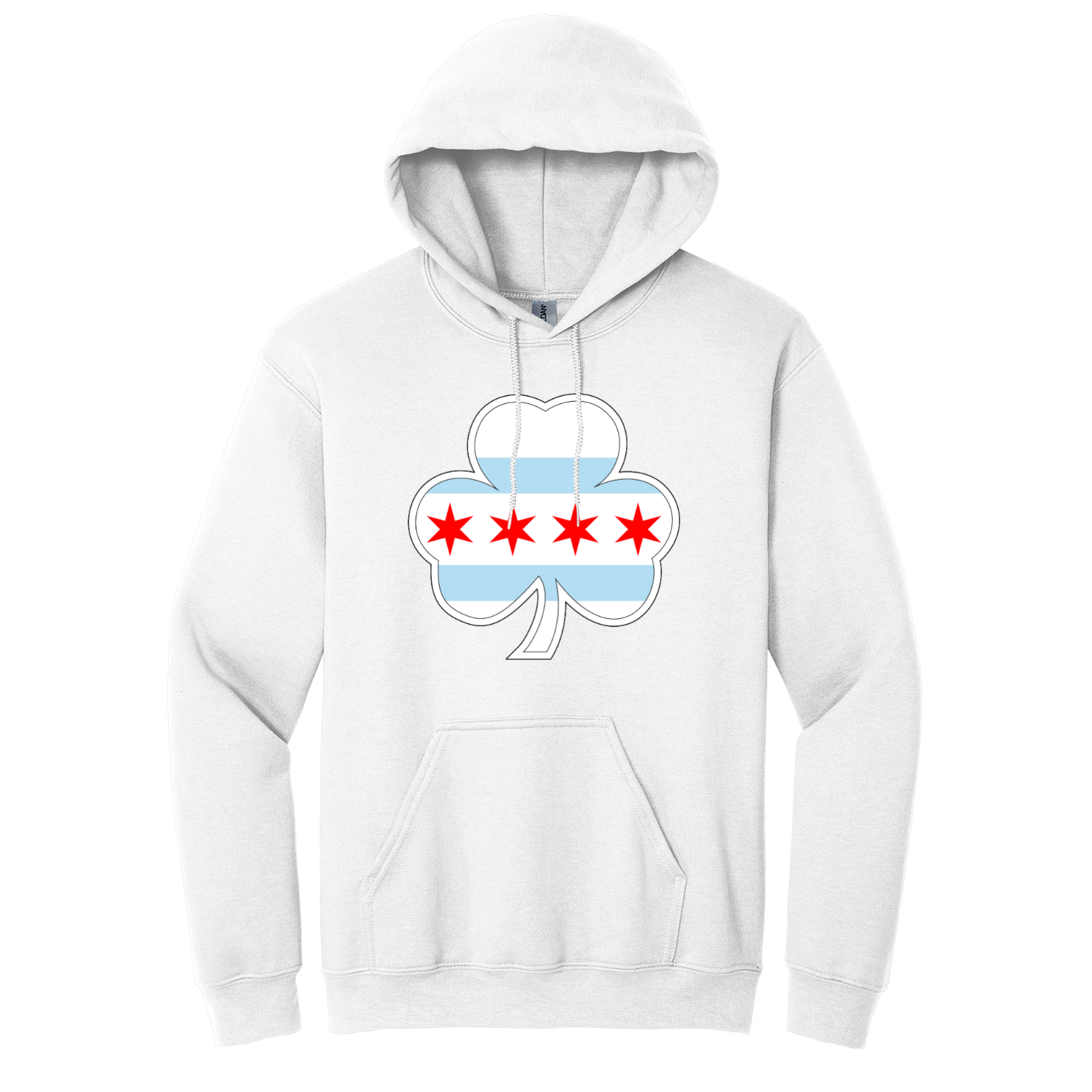 Chicago Shamrock St Patty’s Flag Hoodie
