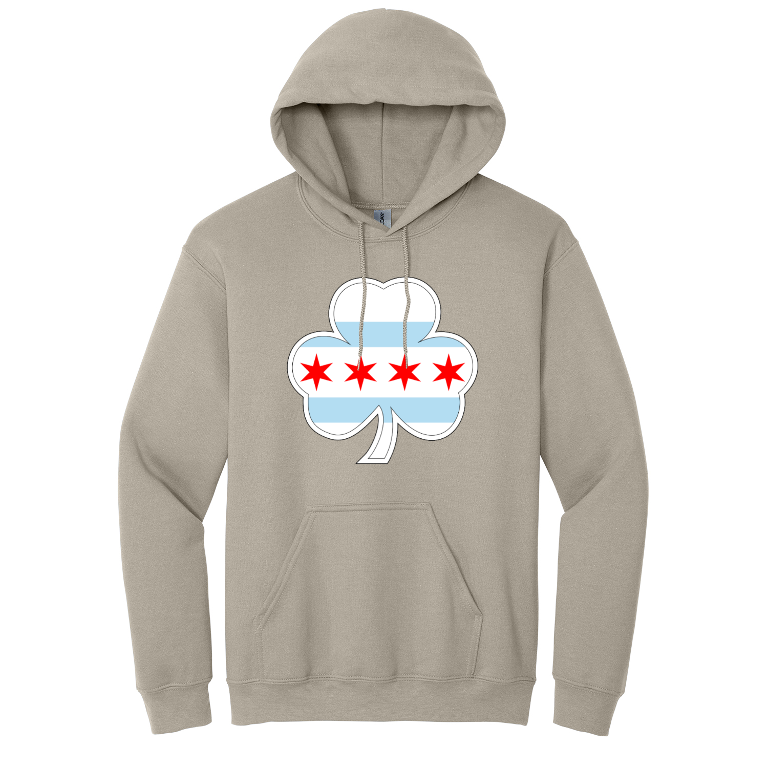 Chicago Shamrock St Patty’s Flag Hoodie