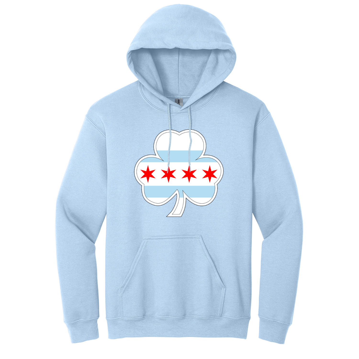 Chicago Shamrock St Patty’s Flag Hoodie
