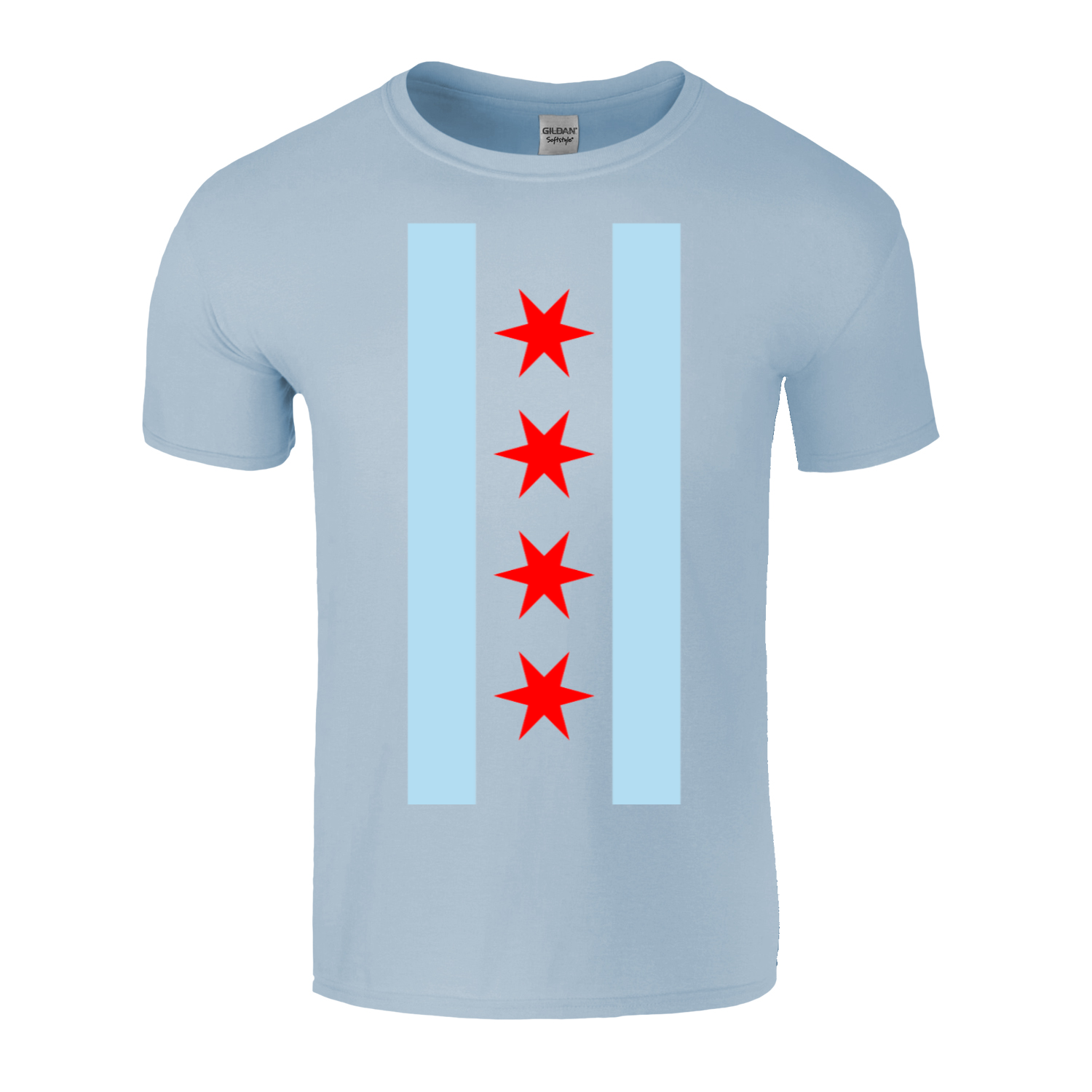 Chicago Vertical Flag T-Shirt