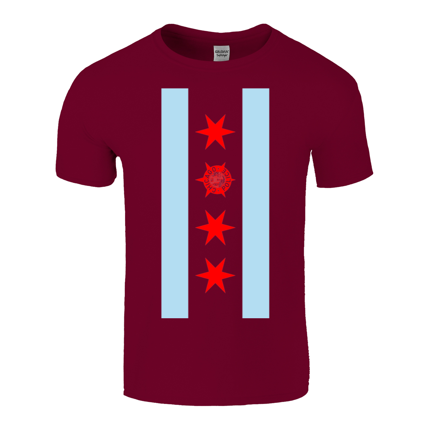 Chicago PD Vertical Flag T-Shirt