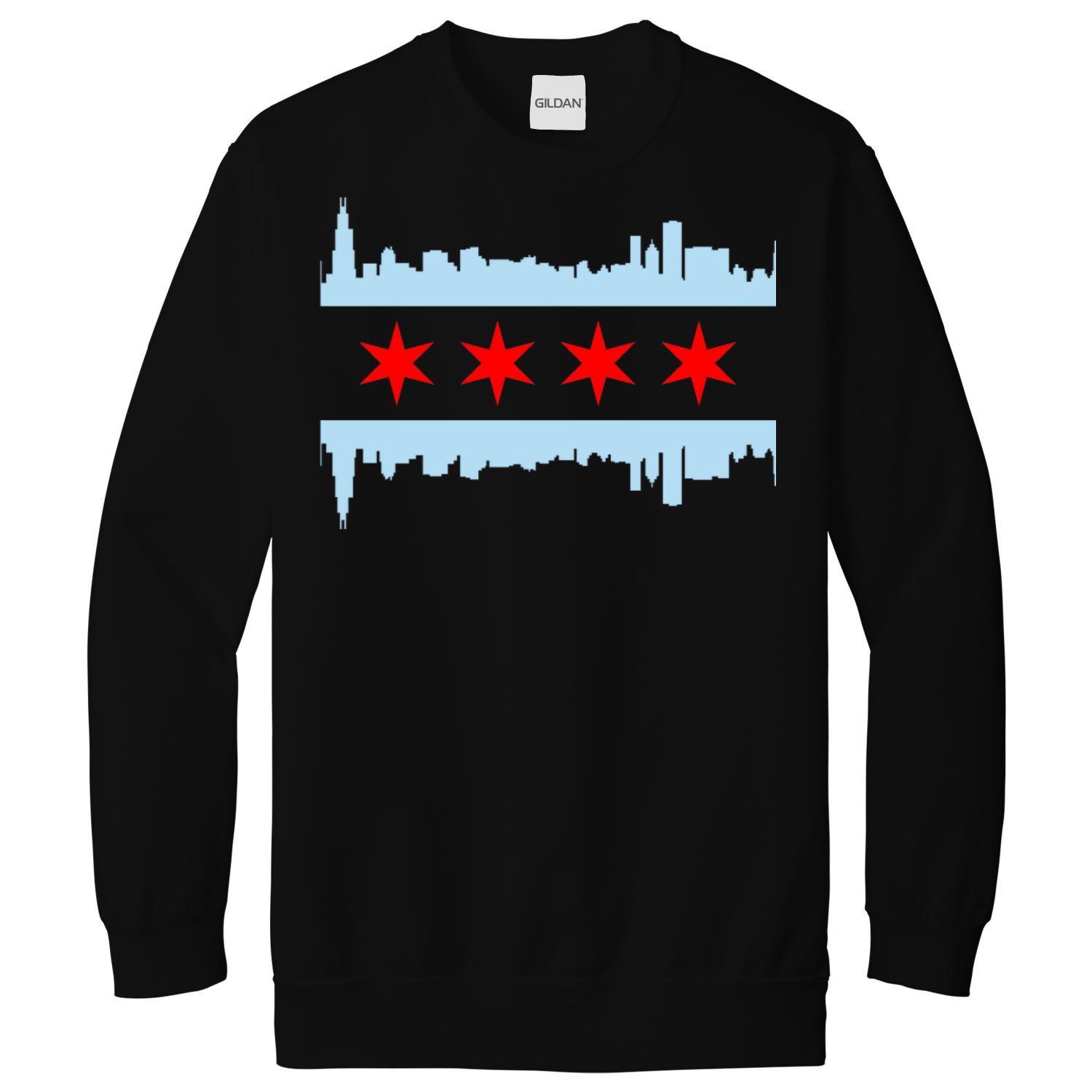 Chicago Skyline Flag Sweatshirt