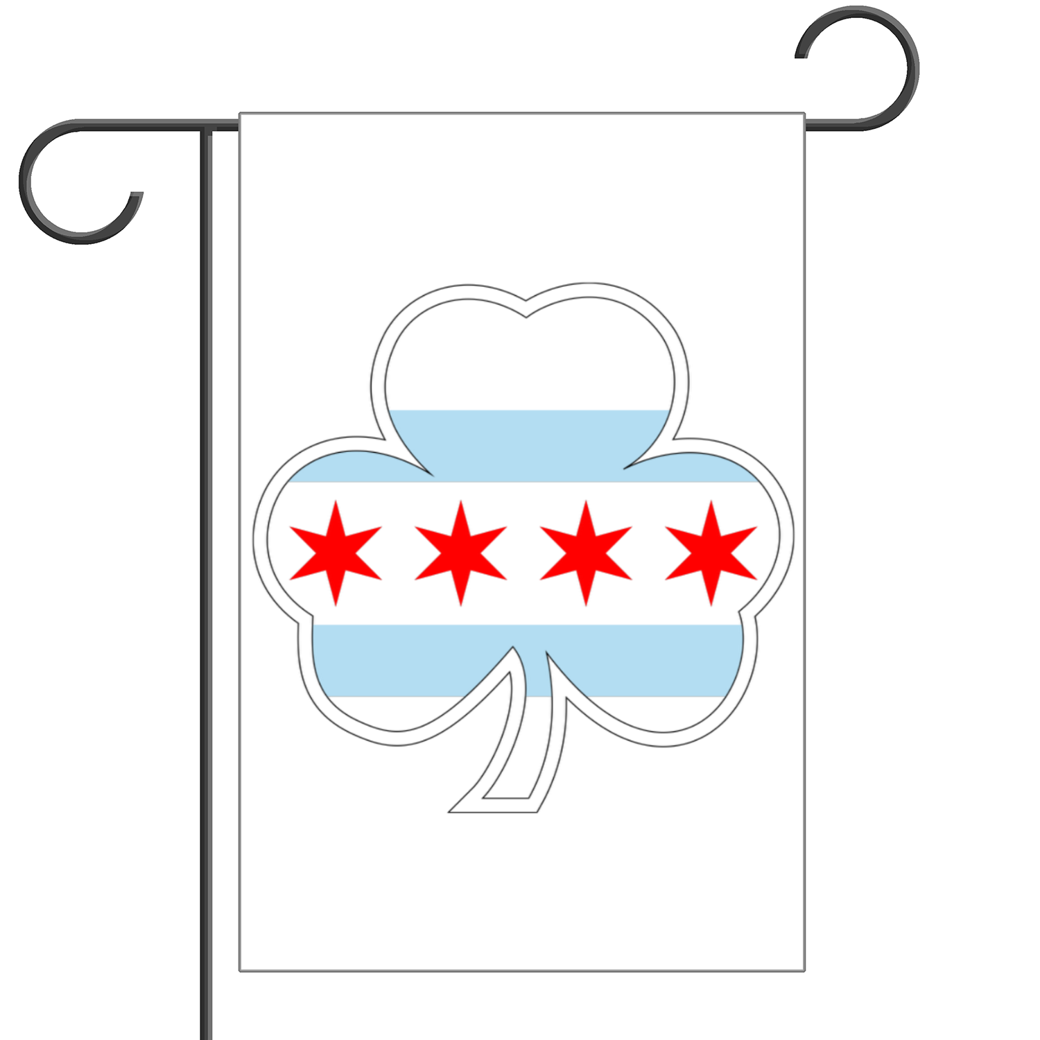 Chicago Shamrock St Patty’s Garden Flag