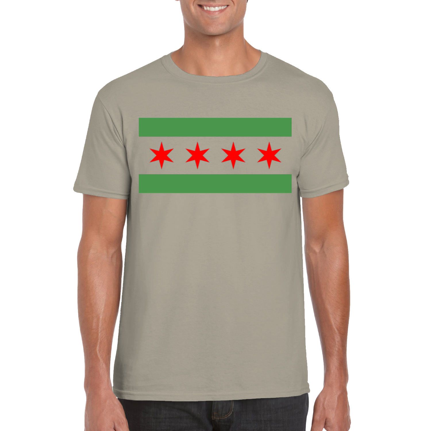 Chicago Flag Green River T-Shirt