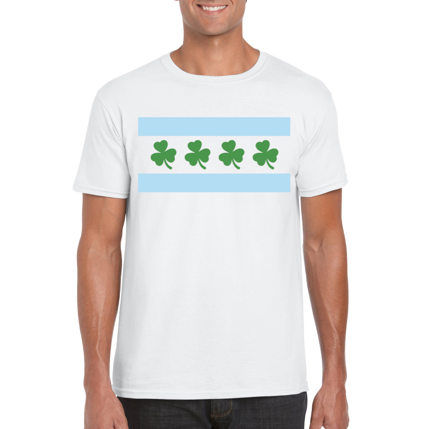 Chicago Flag Shamrock T-Shirt