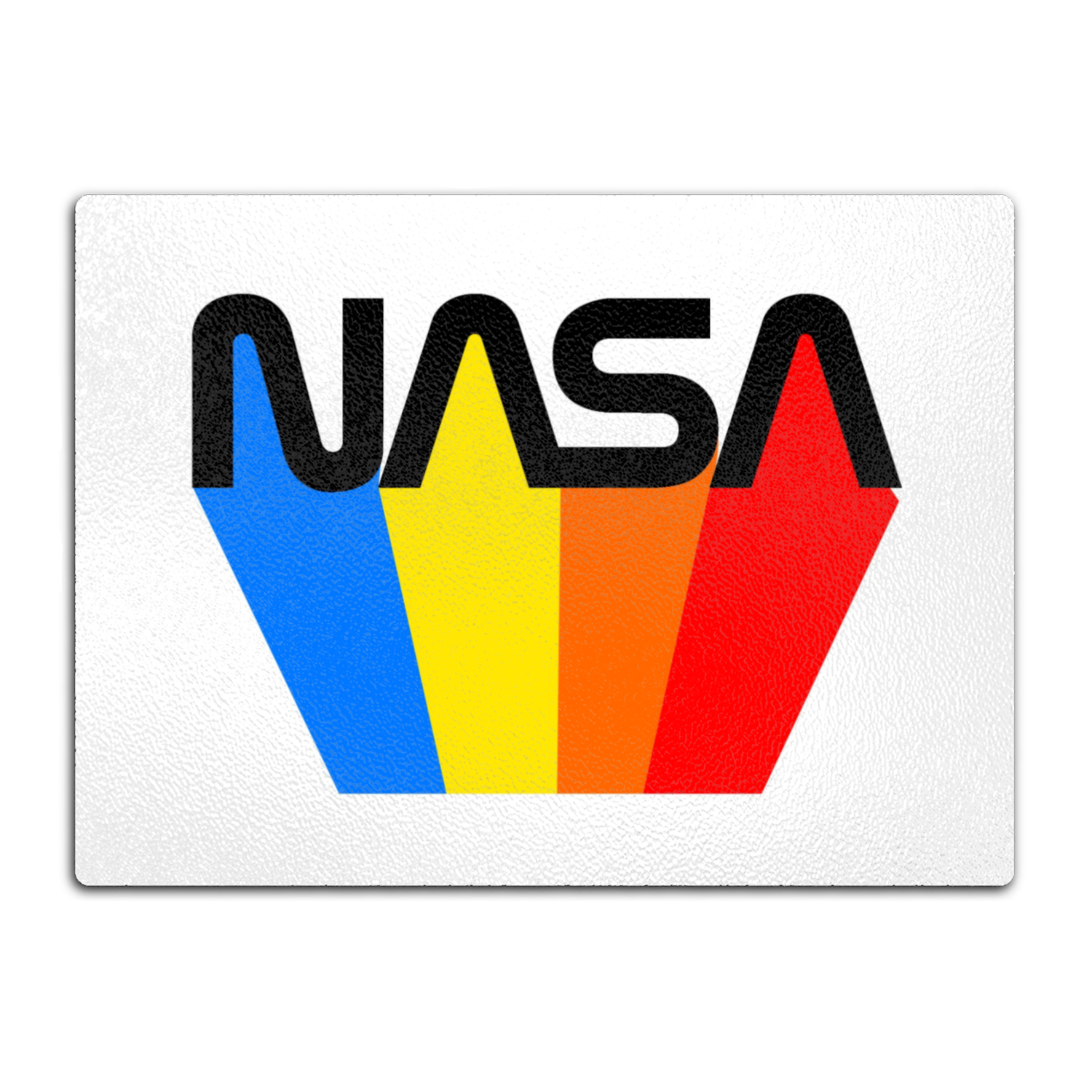 NASA 80's Retro Glass Cutting Board