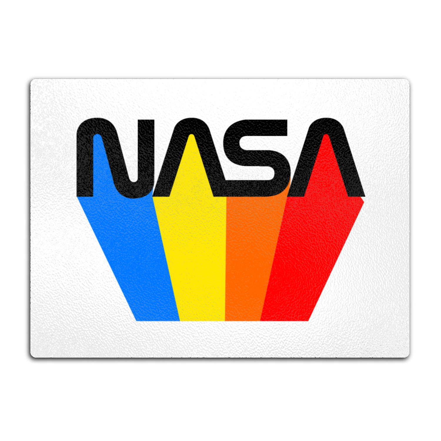 NASA 80's Retro Glass Cutting Board