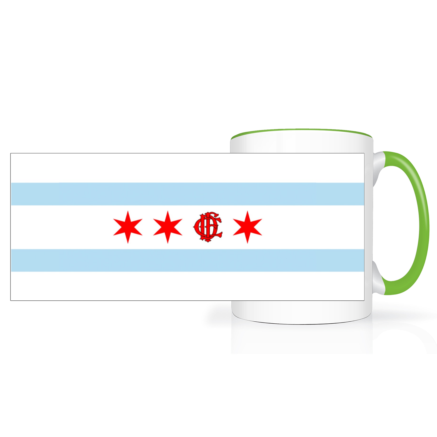 Chicago FD/EMT Flag 2 Tone 15oz Mug