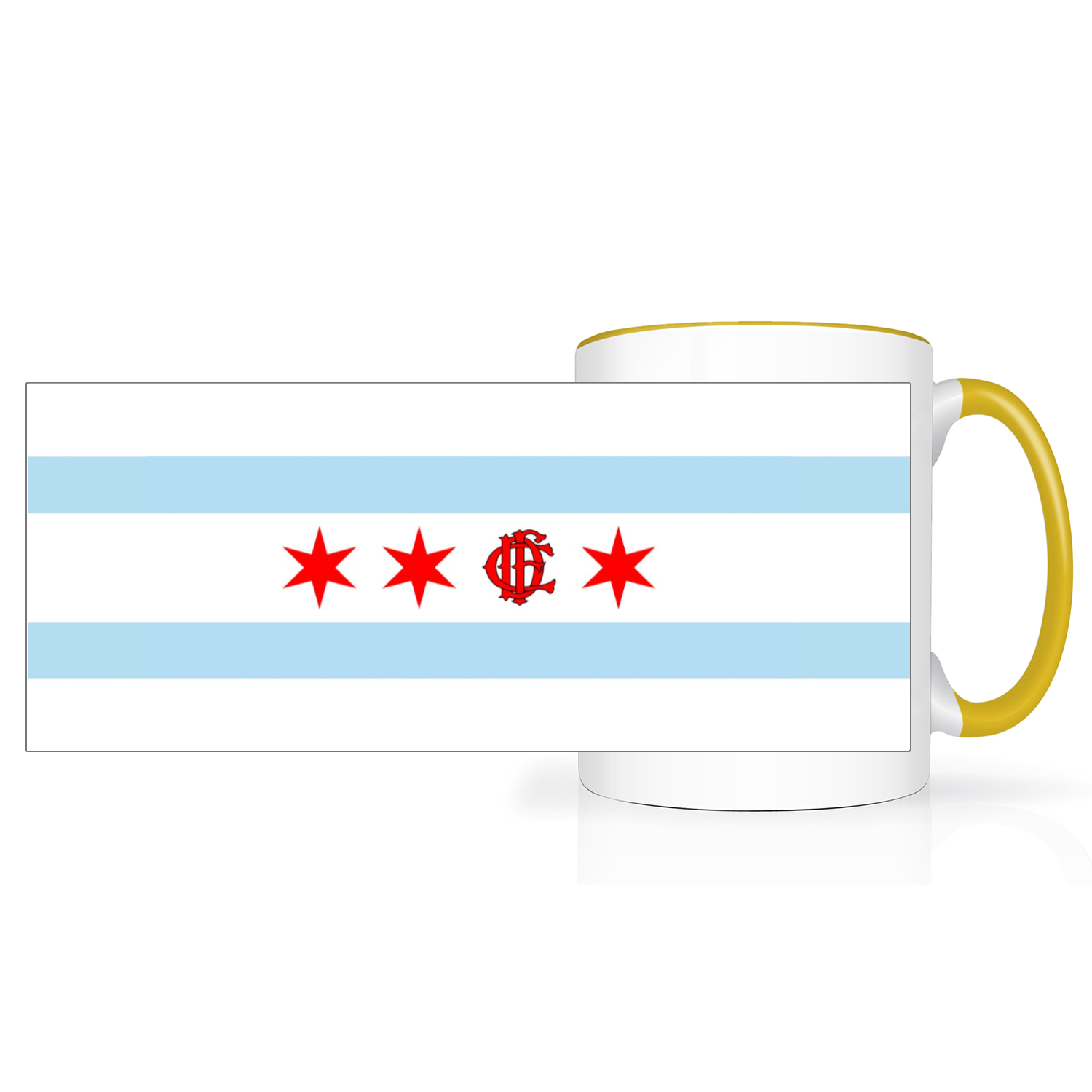 Chicago FD/EMT Flag 2 Tone 15oz Mug