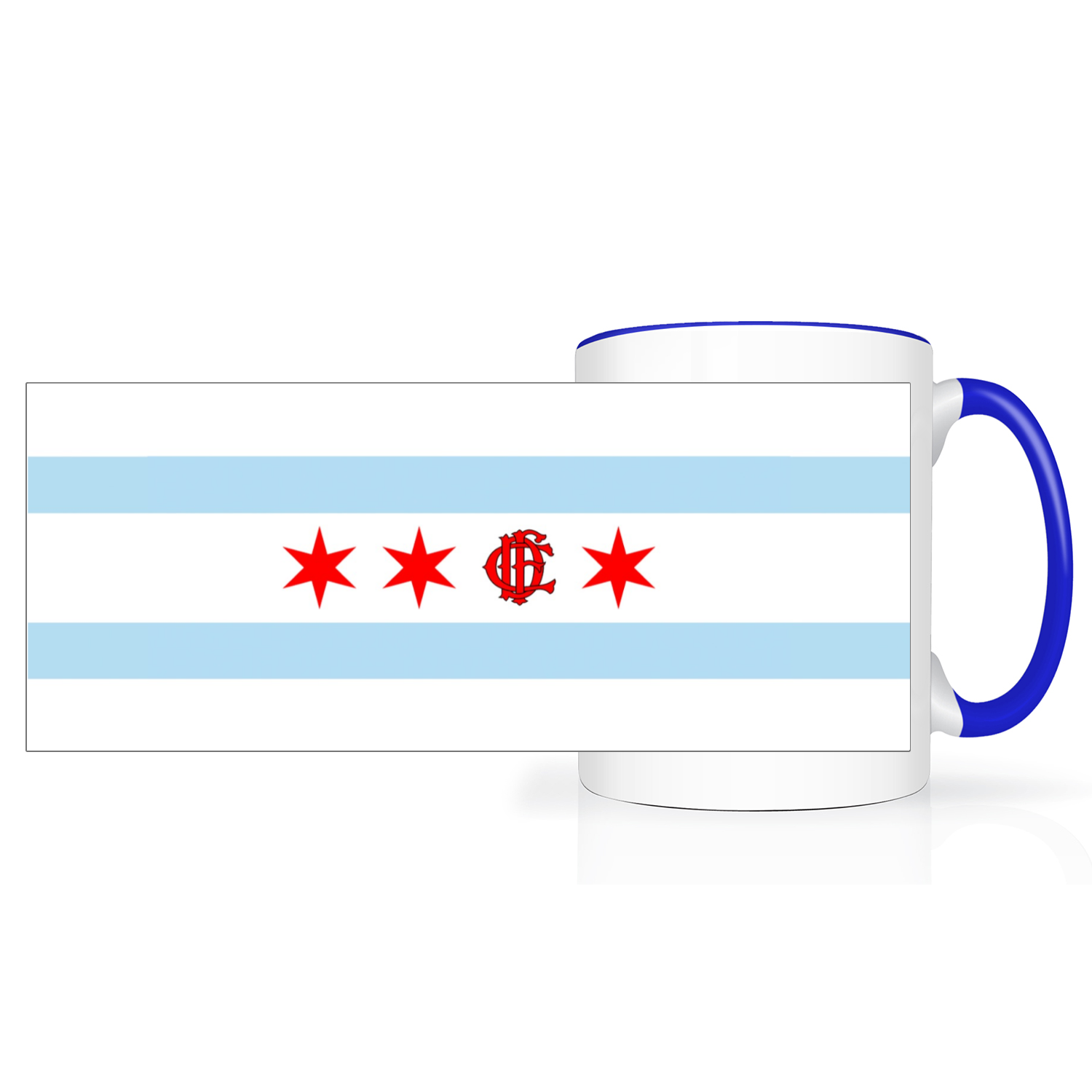 Chicago FD/EMT Flag 2 Tone 15oz Mug