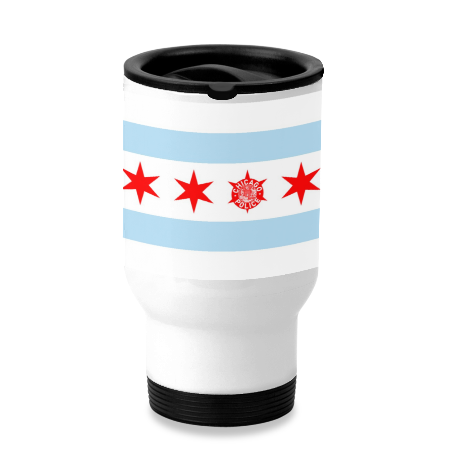 Chicago PD Flag Travel Mug