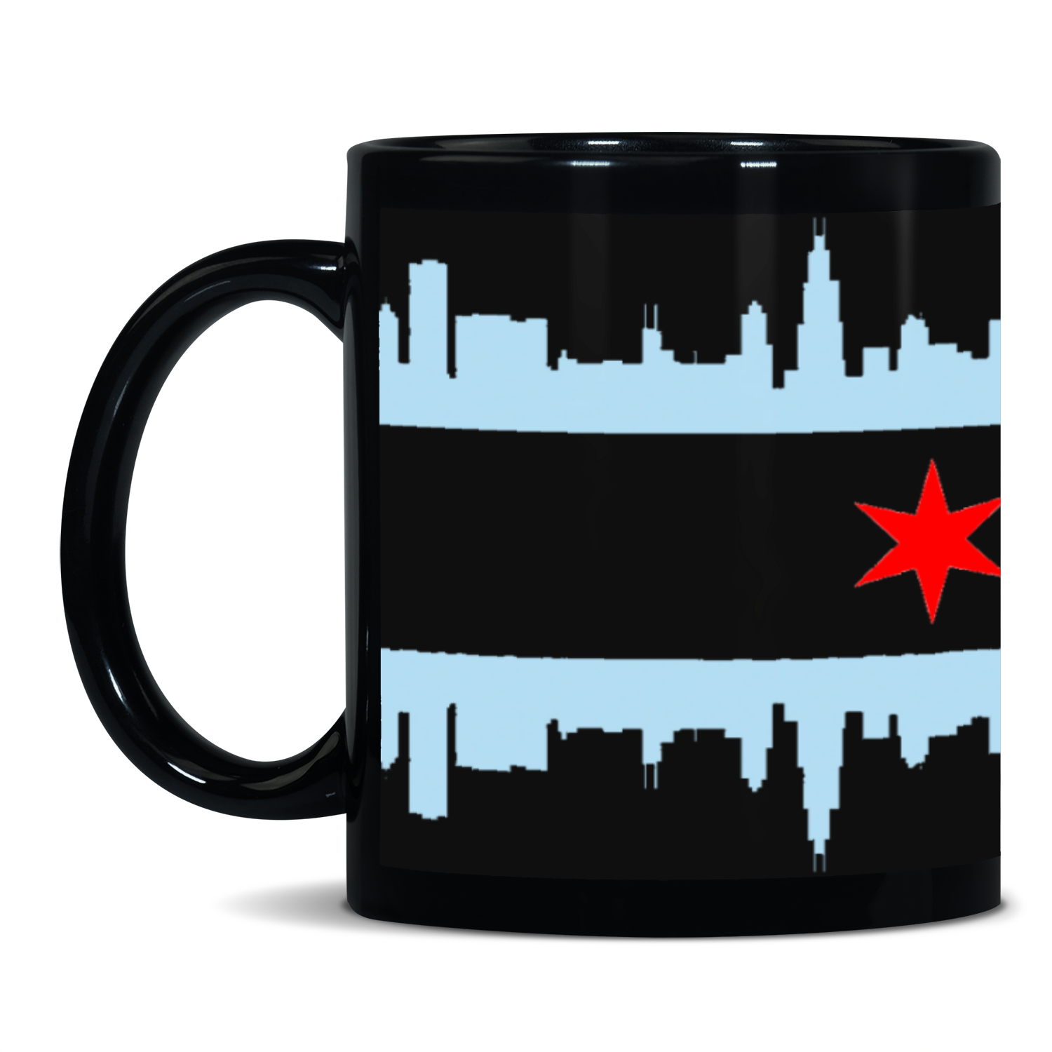 Chicago Skyline 11oz Black Mug