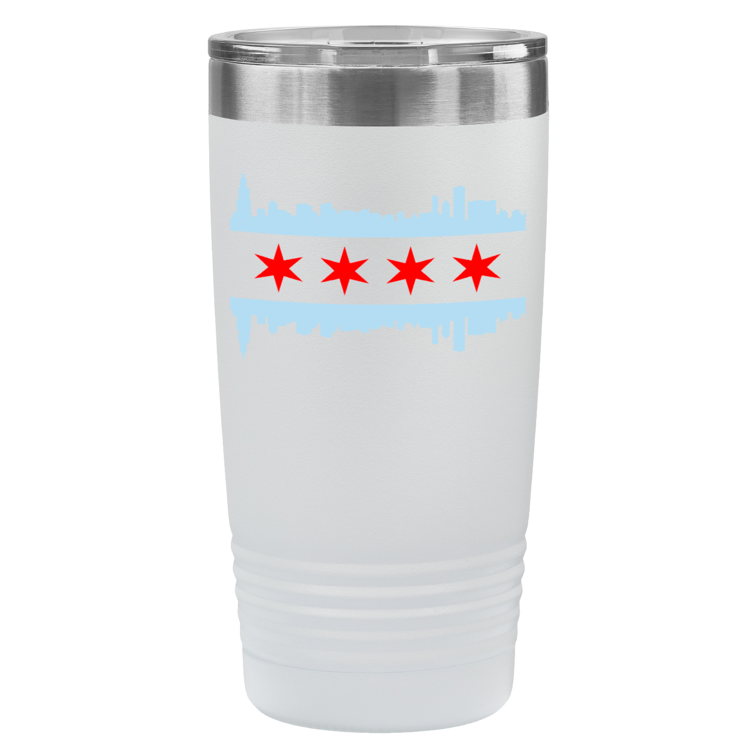 Chicago Skyline Flag 20oz UV Tumbler