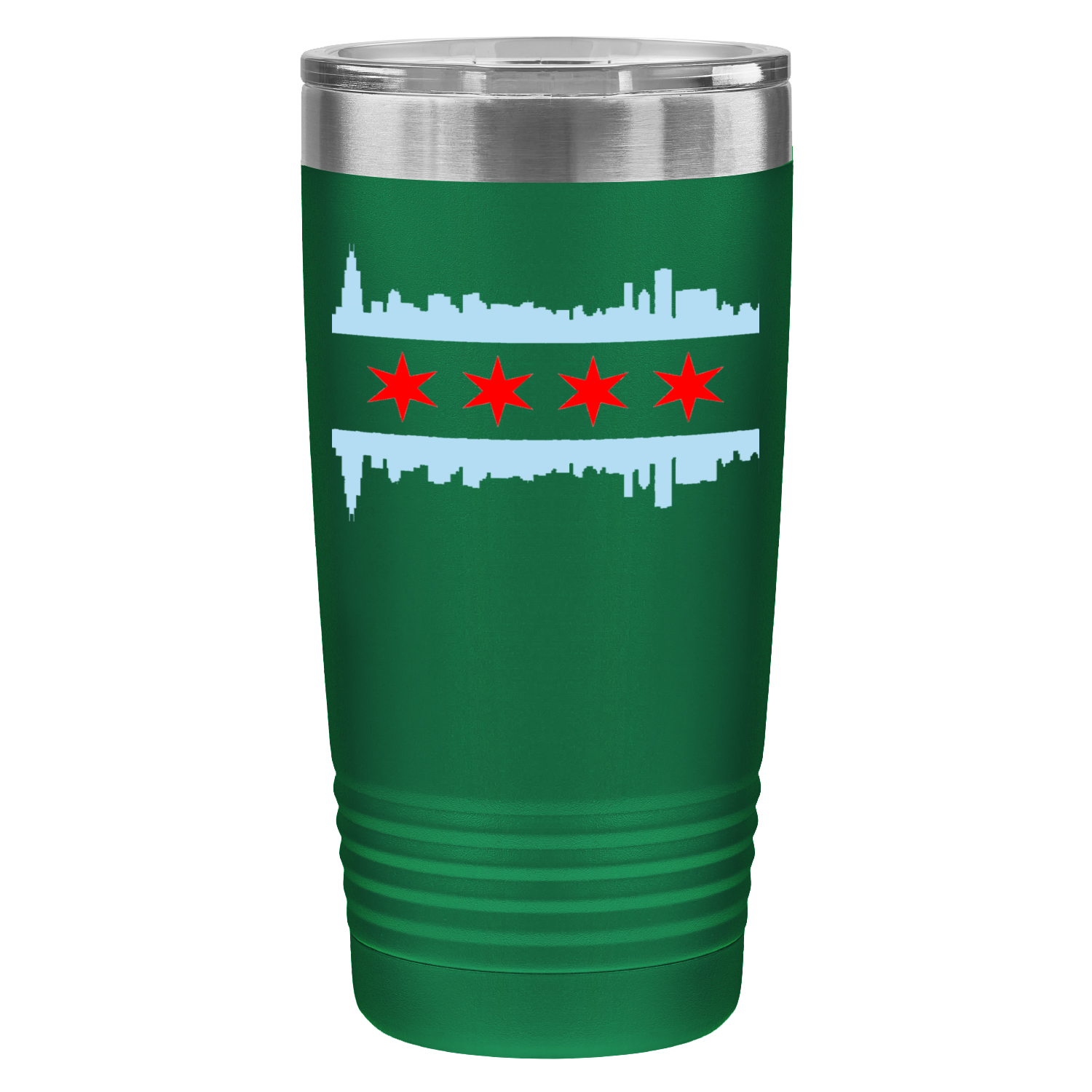 Chicago Skyline Flag 20oz UV Tumbler