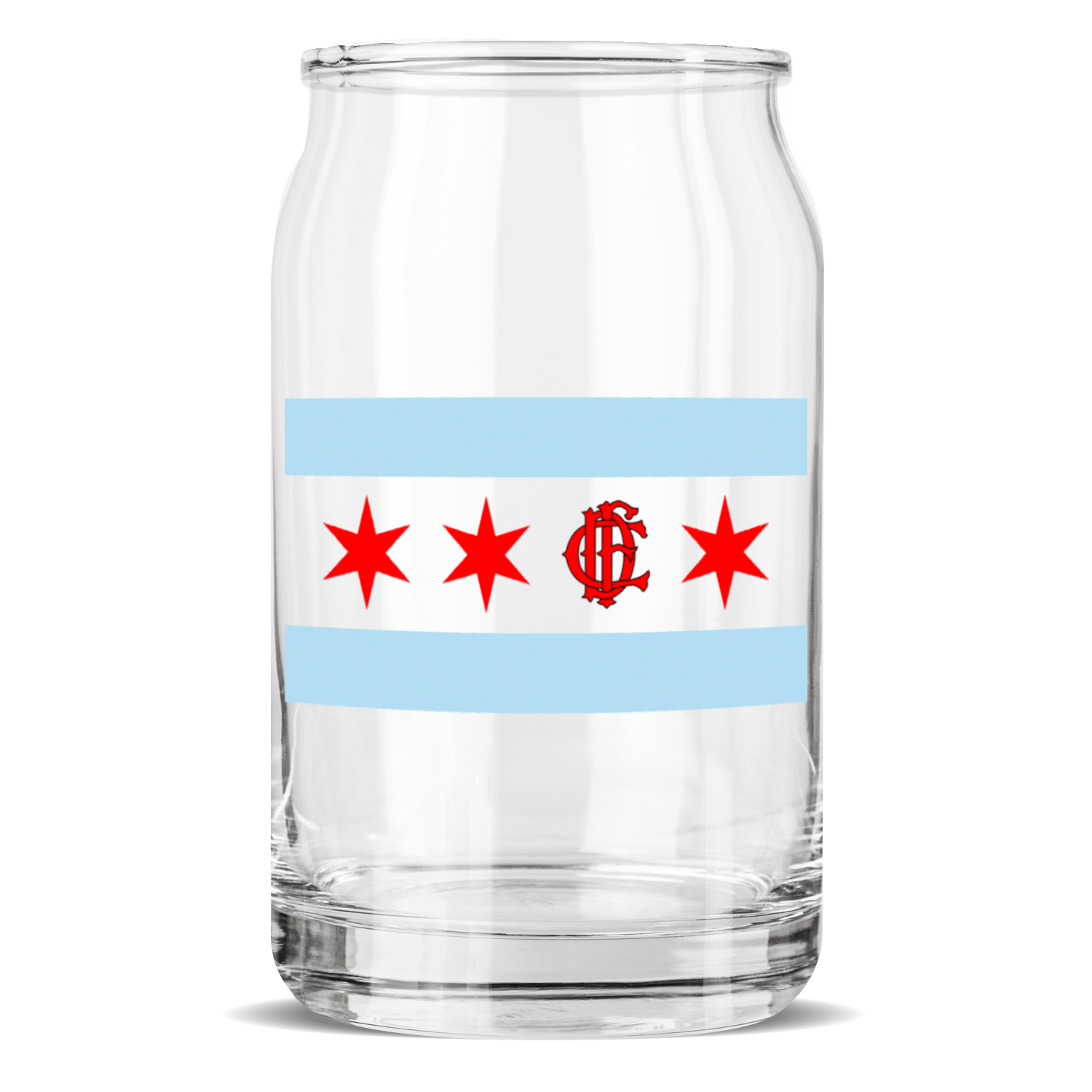 Chicago FD/EMT Flag Sculptured Glass
