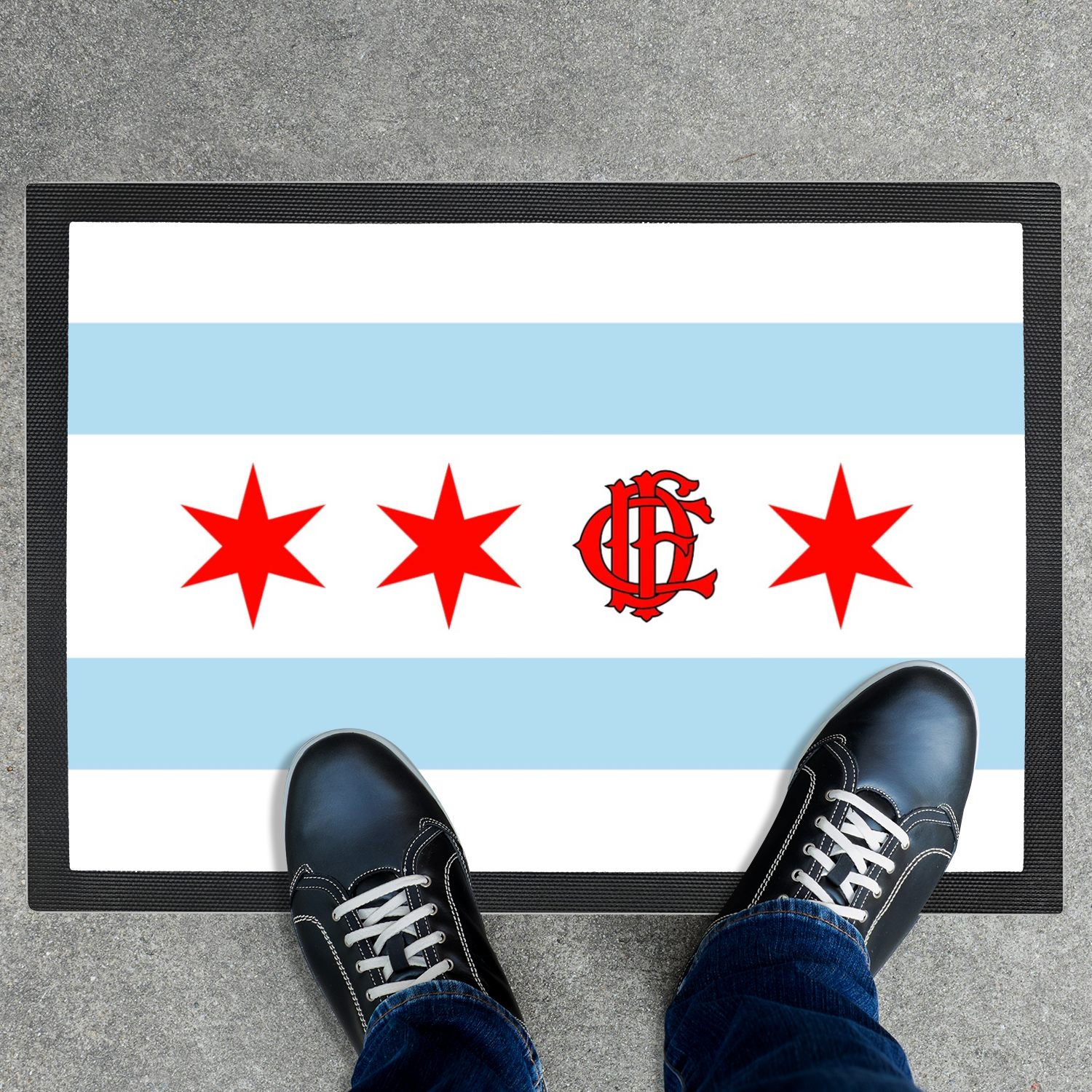 Chicago FD/EMT Flag Floor Mat