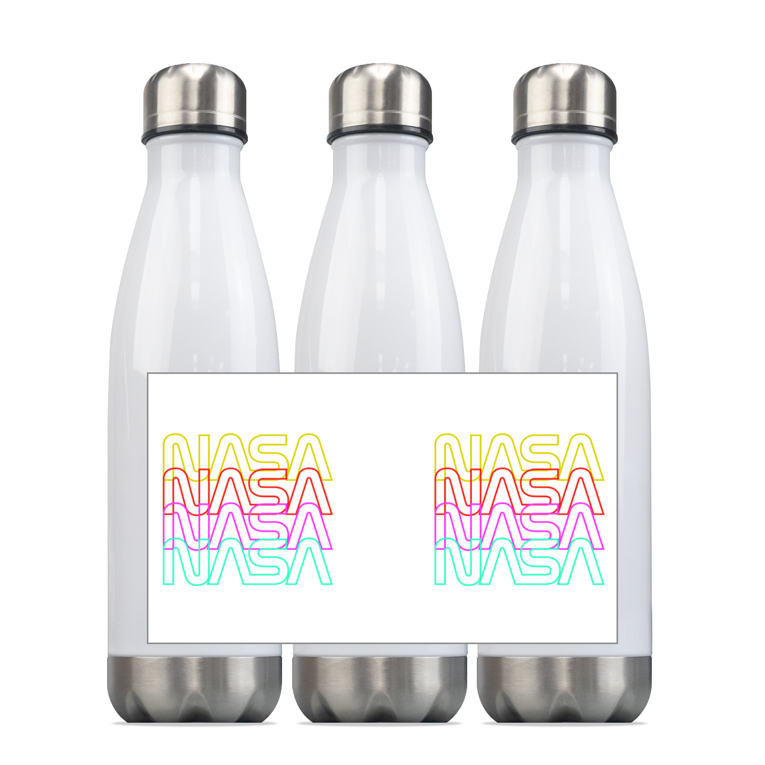 NASA Worm Steel Slim Water Bottle