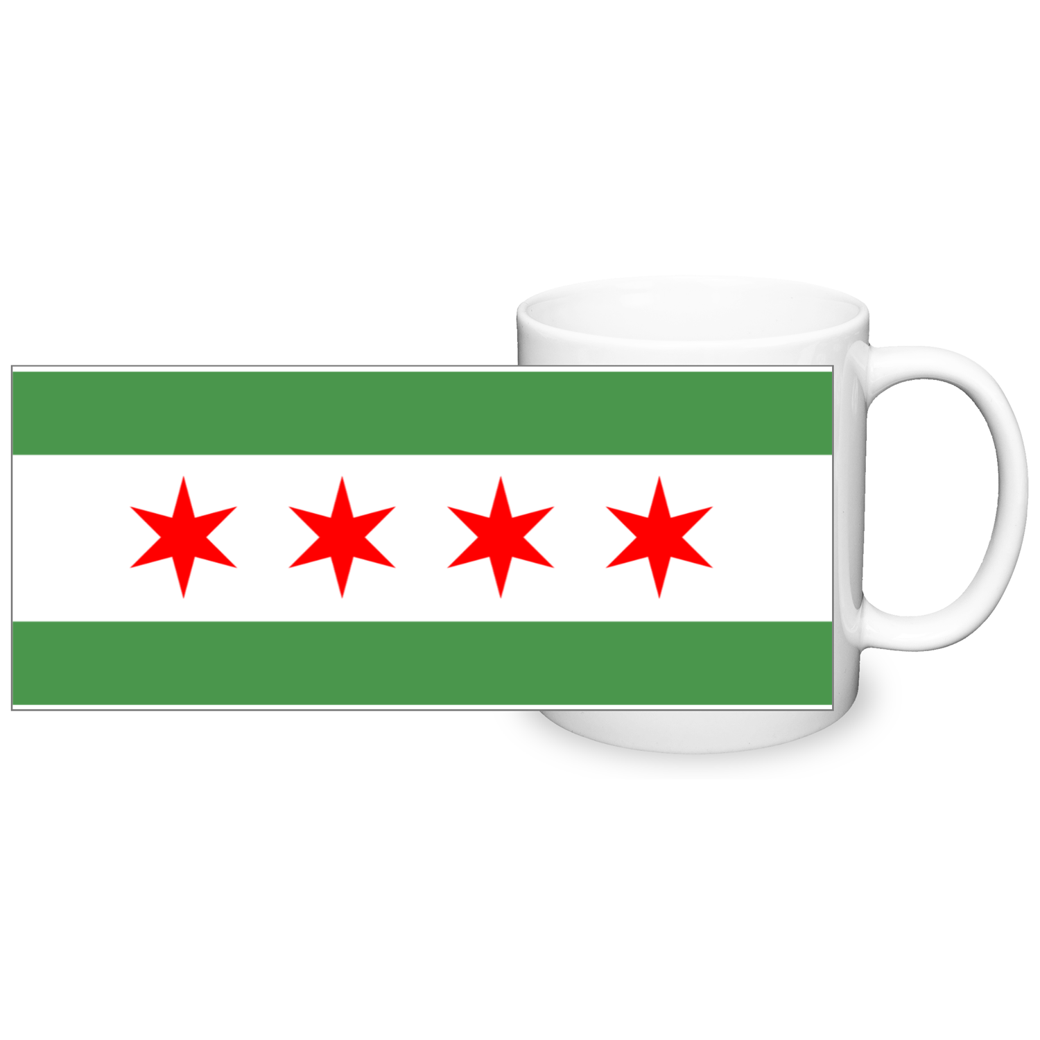 Chicago Flag Green River 11oz Mug