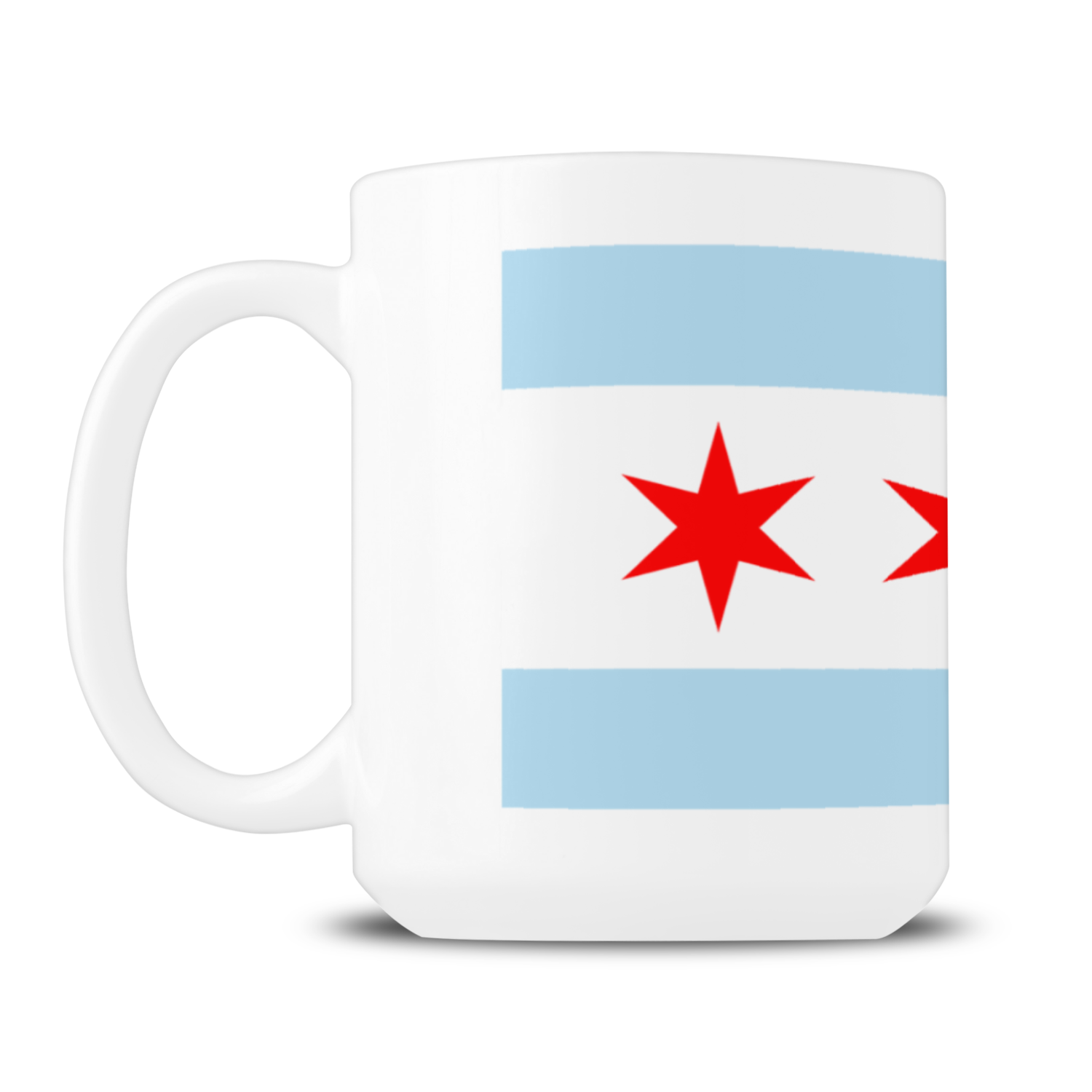 Chicago Flag Single Pot Leaf 15oz Mug