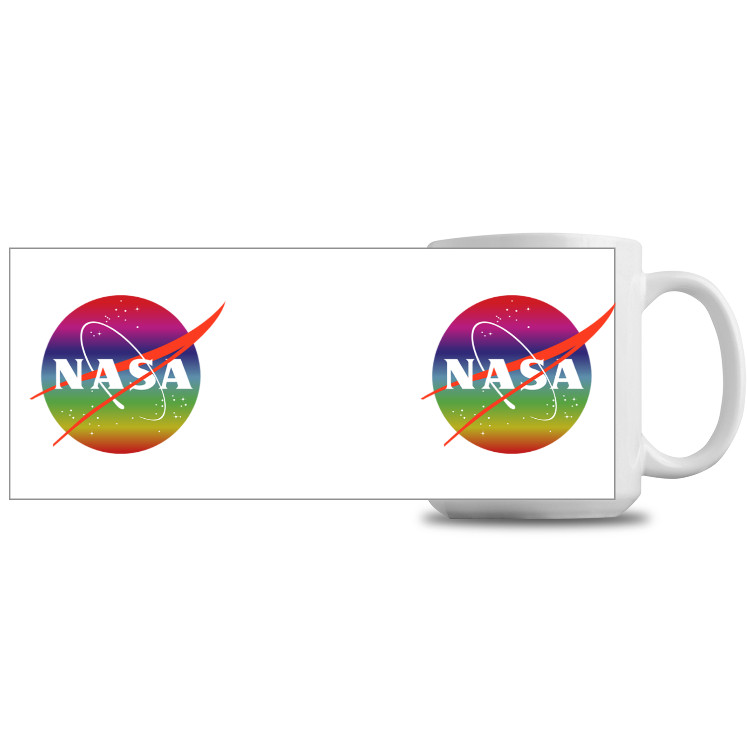 NASA Rainbow Logo 15oz Mug