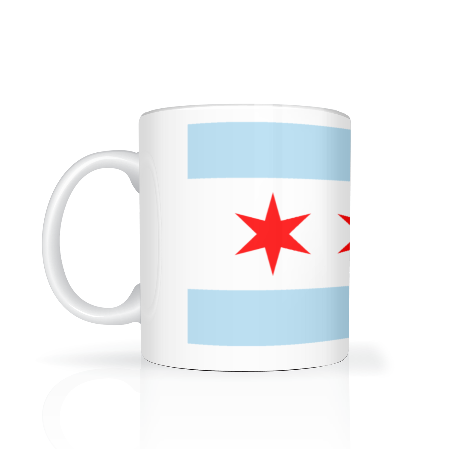 Chicago Flag Single Pot Leaf 11oz 2 Tone Mug