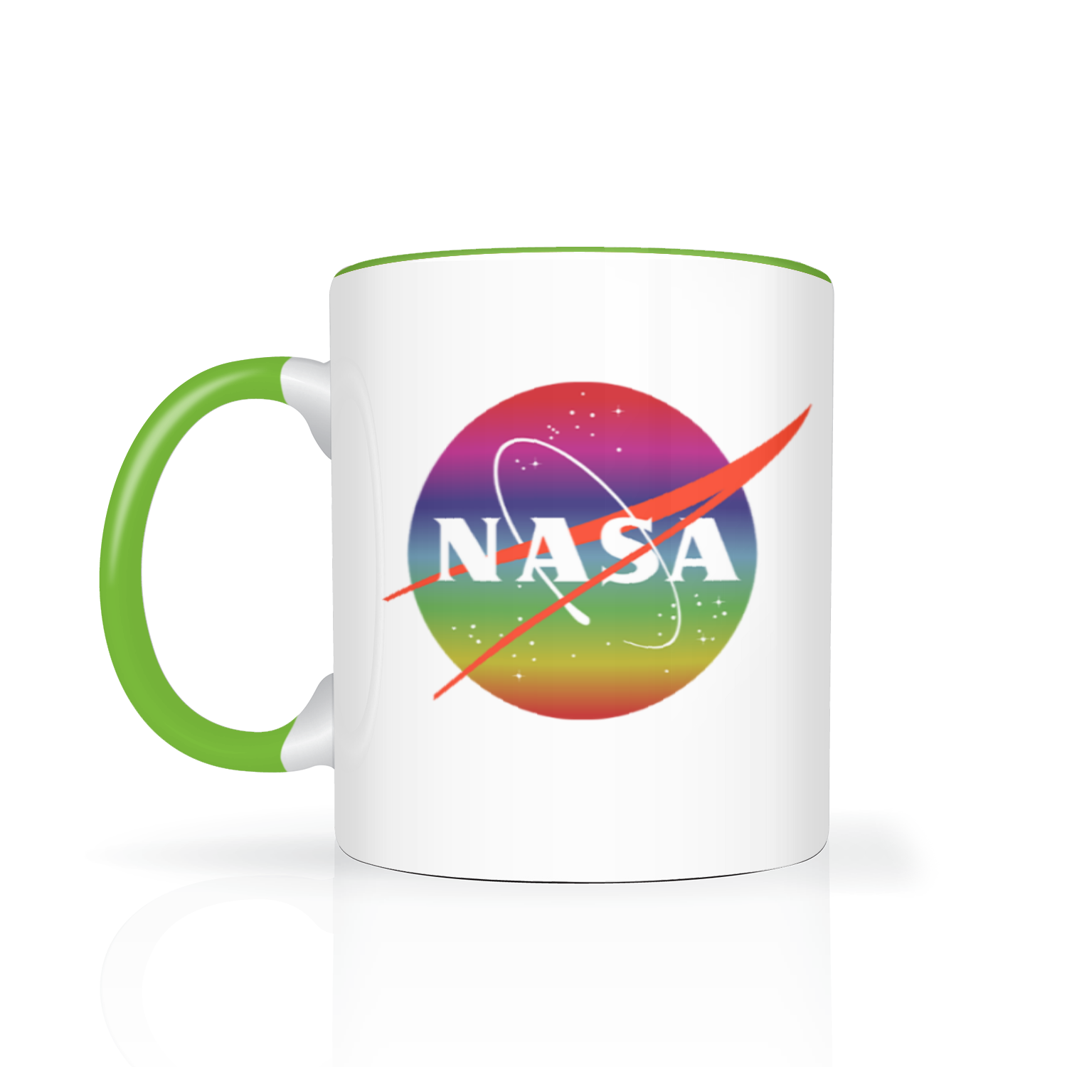 NASA Rainbow Logo 11oz 2 Tone Mug