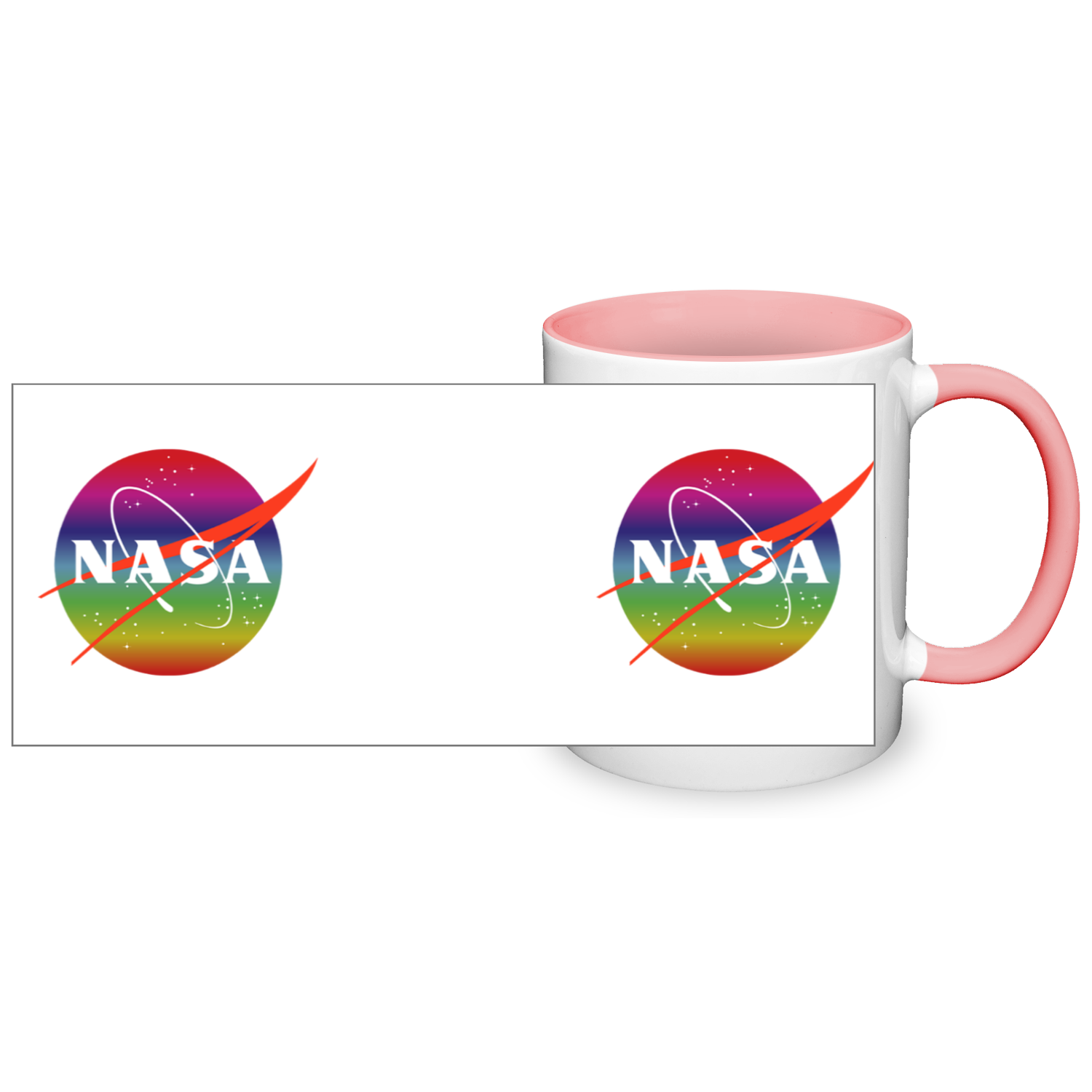 NASA Rainbow Logo 11oz 2 Tone Mug