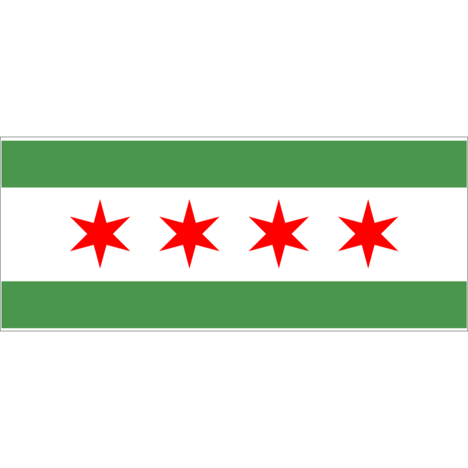 Chicago Flag Green River 2 Tone 15oz Mug