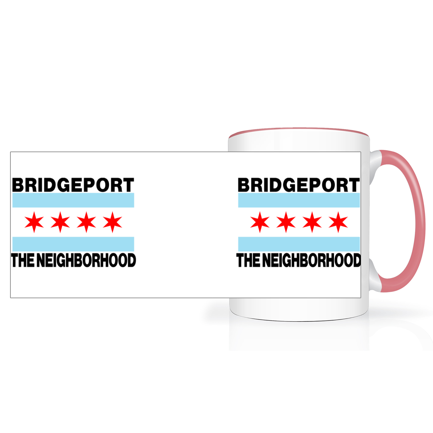 Chicago Flag Bridgeport 2 Tone 15oz Mug