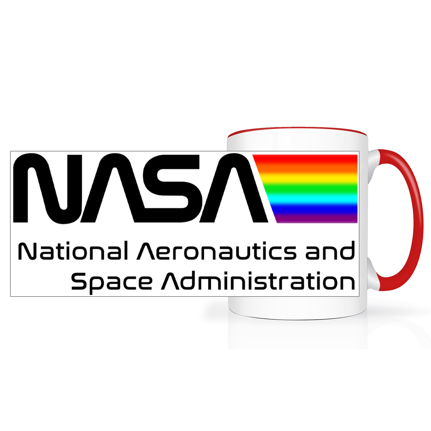 NASA Space Logo 2 Tone 15oz Mug