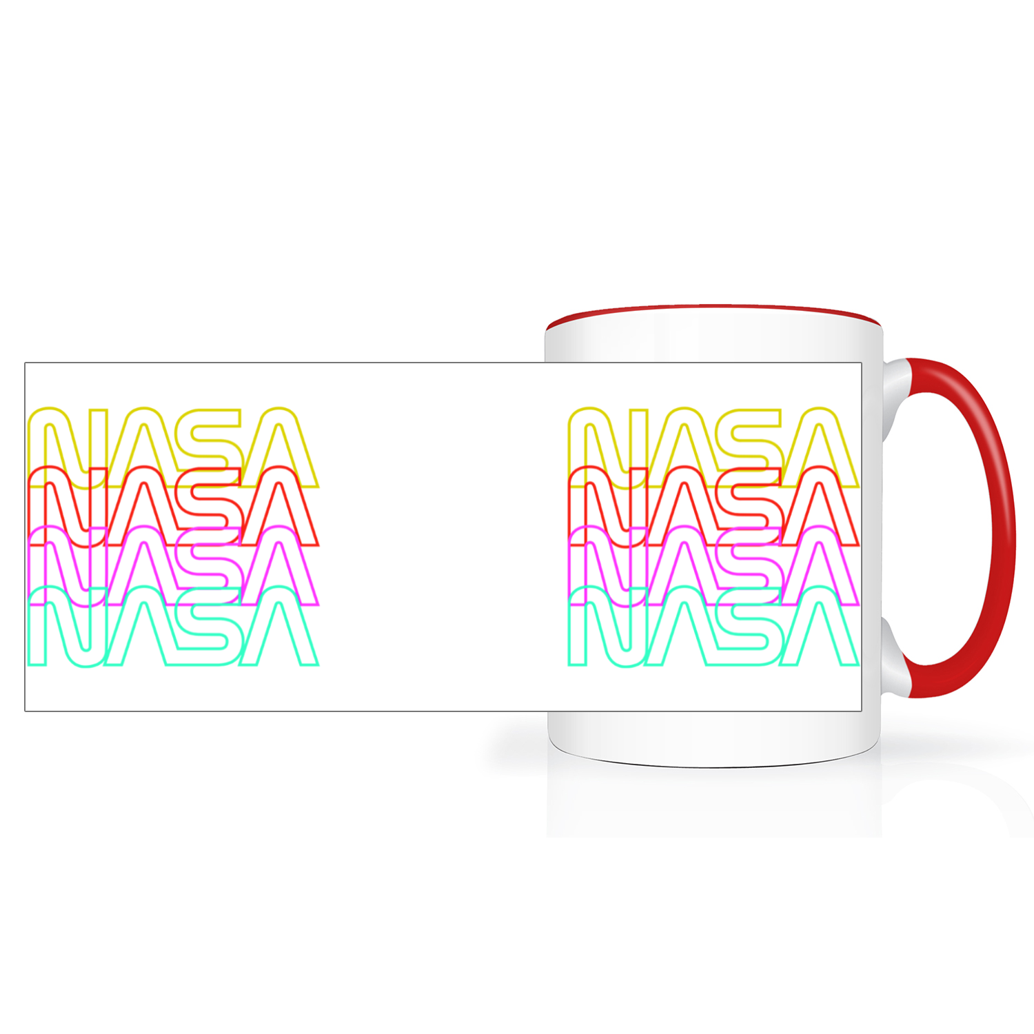 NASA Worm 2 Tone 15oz Mug