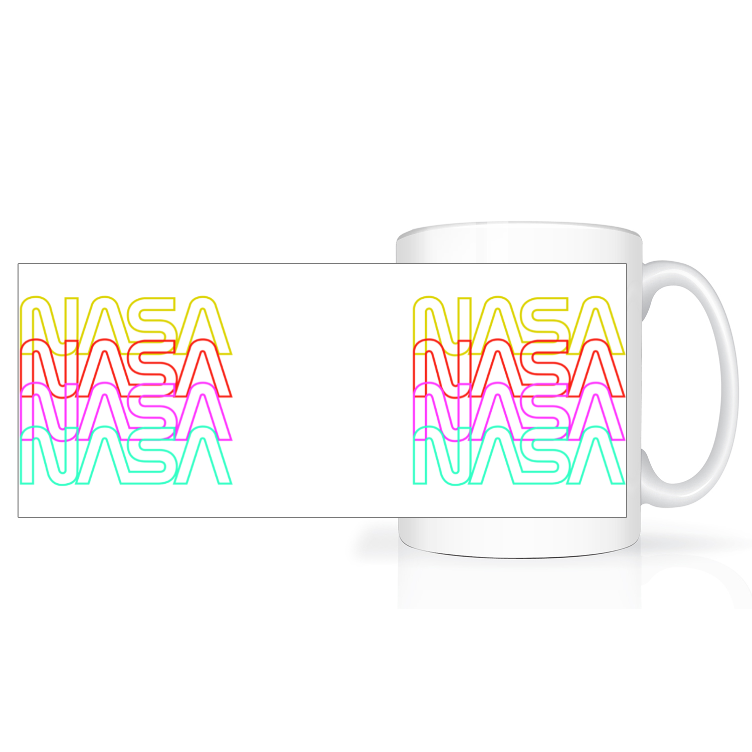 NASA Worm 2 Tone 15oz Mug