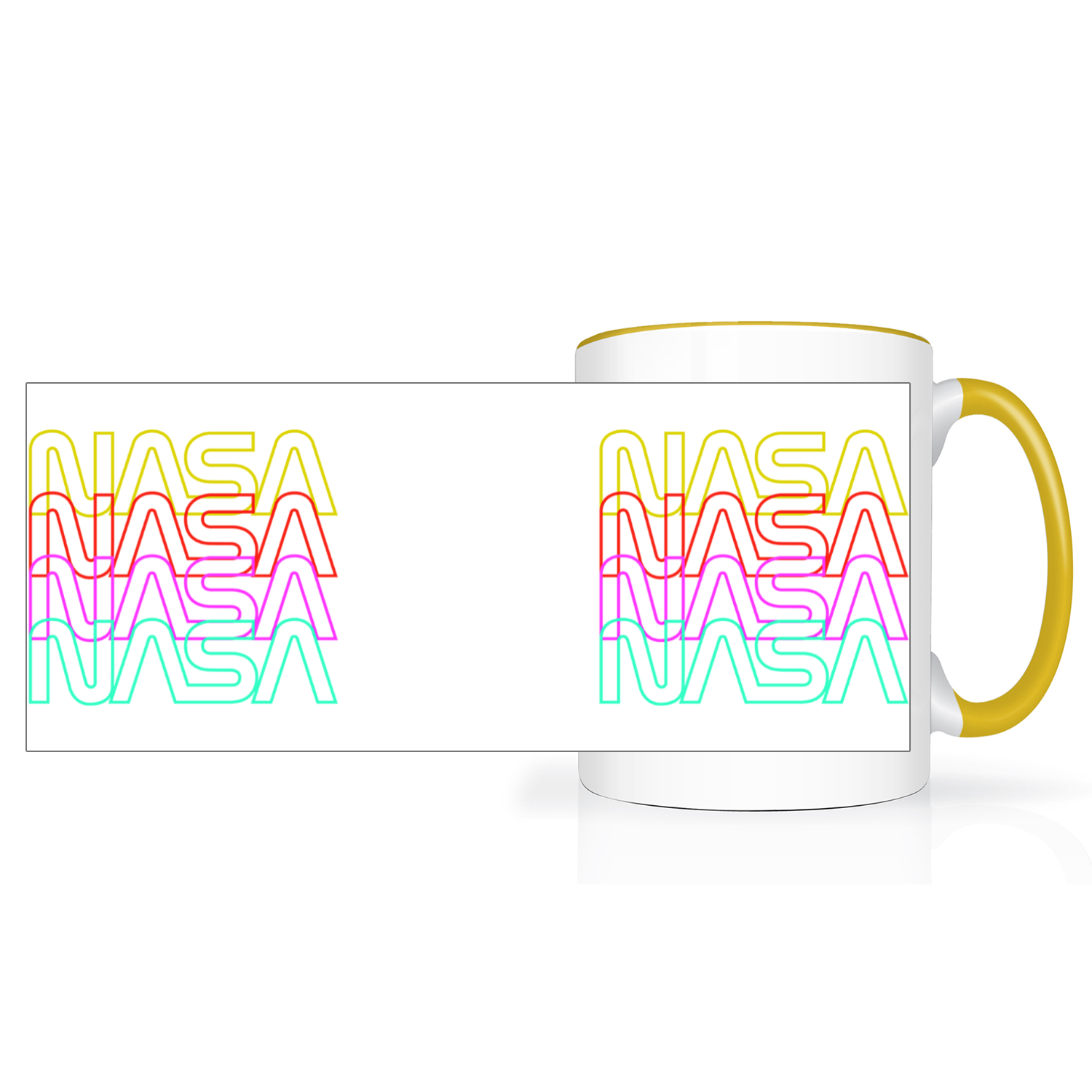 NASA Worm 2 Tone 15oz Mug